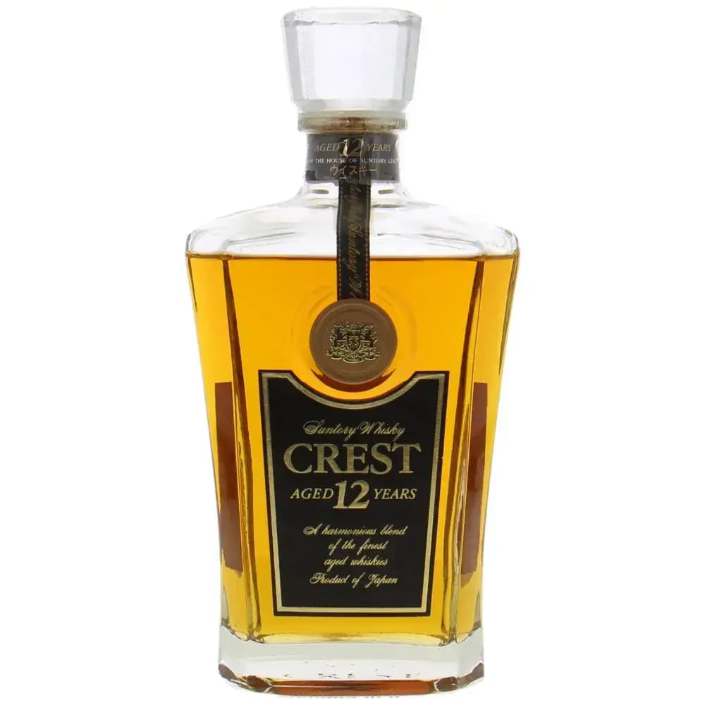 Suntory 12 Years Old Crest - Crystal Decanter