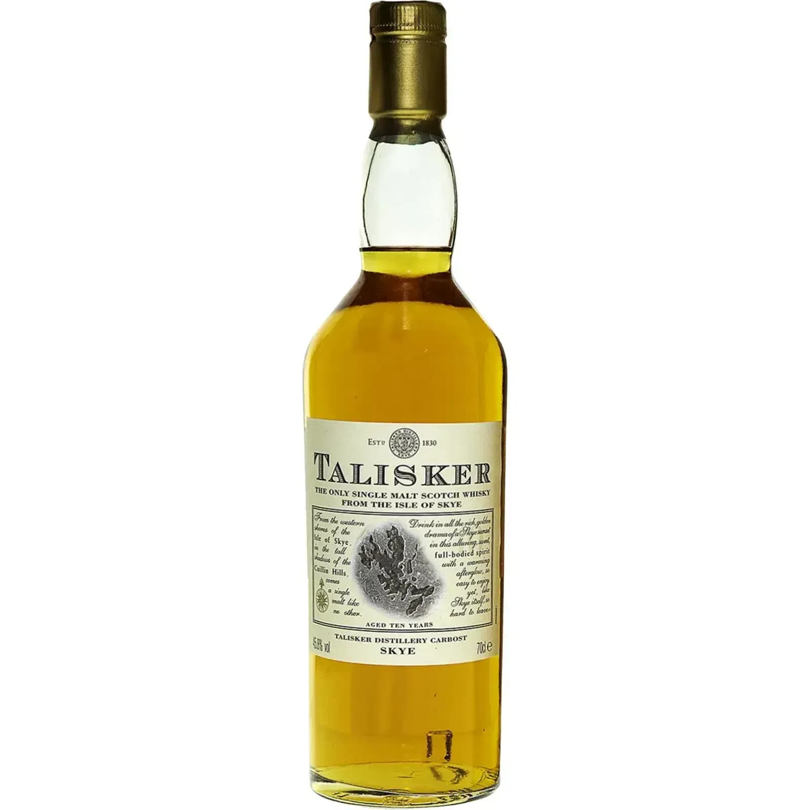 Talisker 10 Years Old Stone Label - Yellow Box