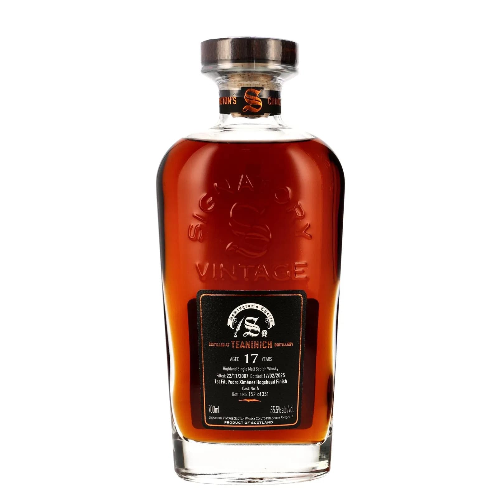 Teaninich 17 Years Old 2007
Cask Strength Collection Symington’s Choice Cask No. 4