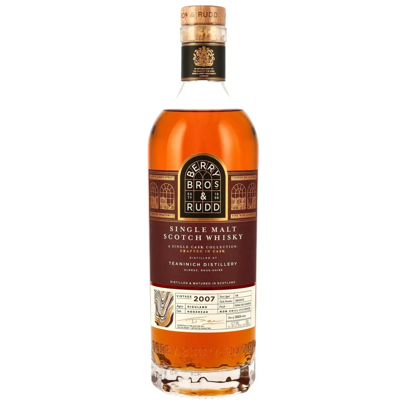 Teaninich 18 Years Old 2007 A Single Cask Collection Crafted in Cask Berry Bros & Rudd 302372