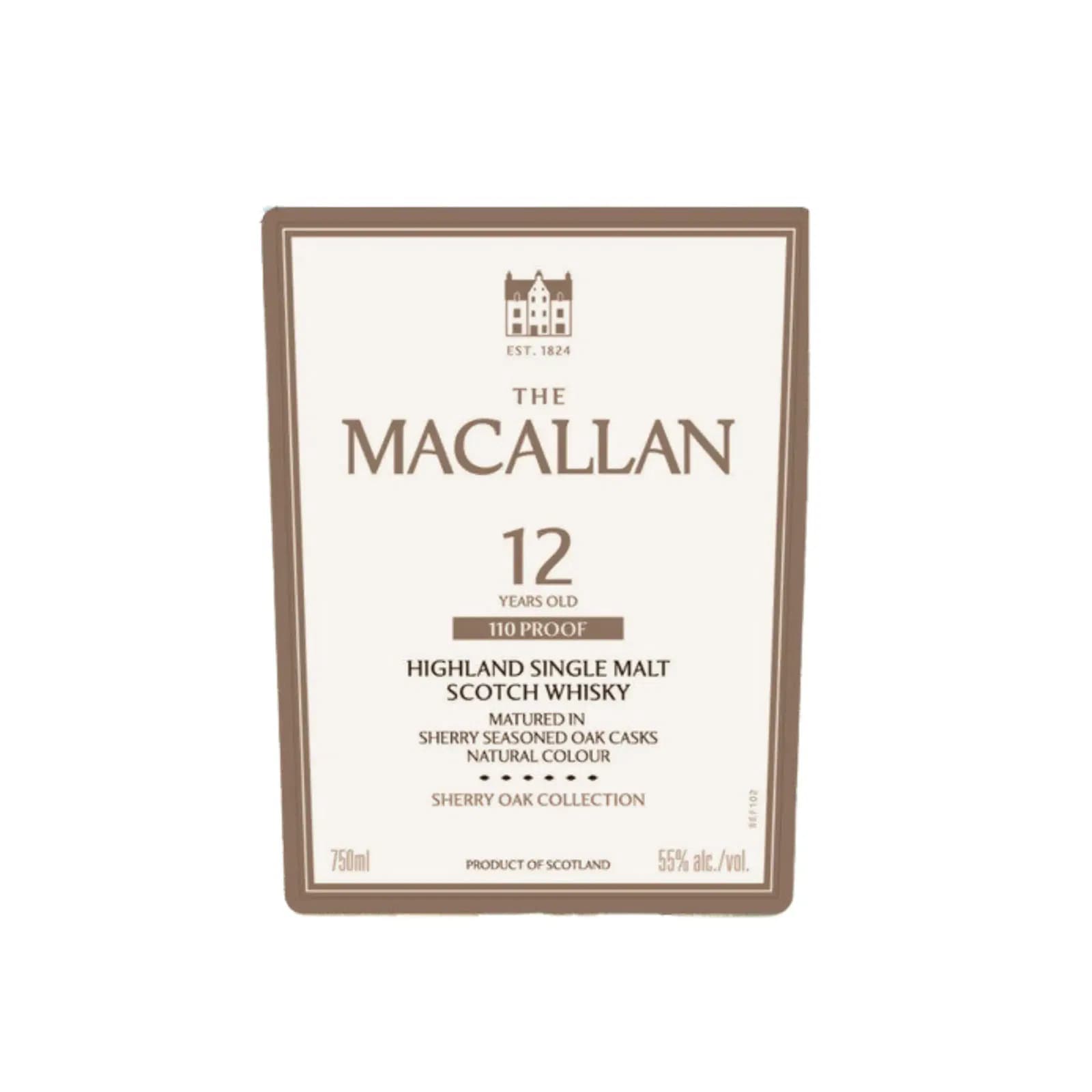 The Macallan 12 Years Old 110 Proof Sherry Oak Collection