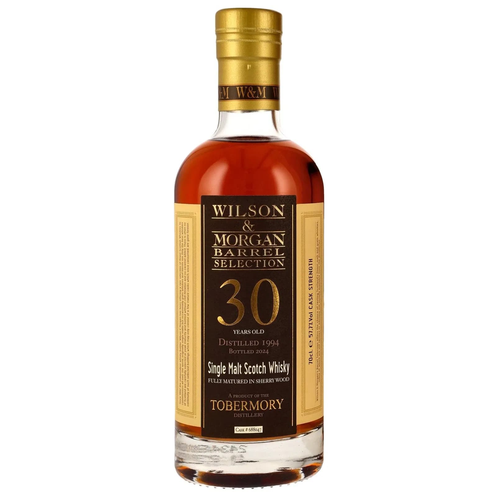 Tobermory 30 Years Old 1994 Barrel Selection Special Release Wilson & Morgan Cask No. 688047