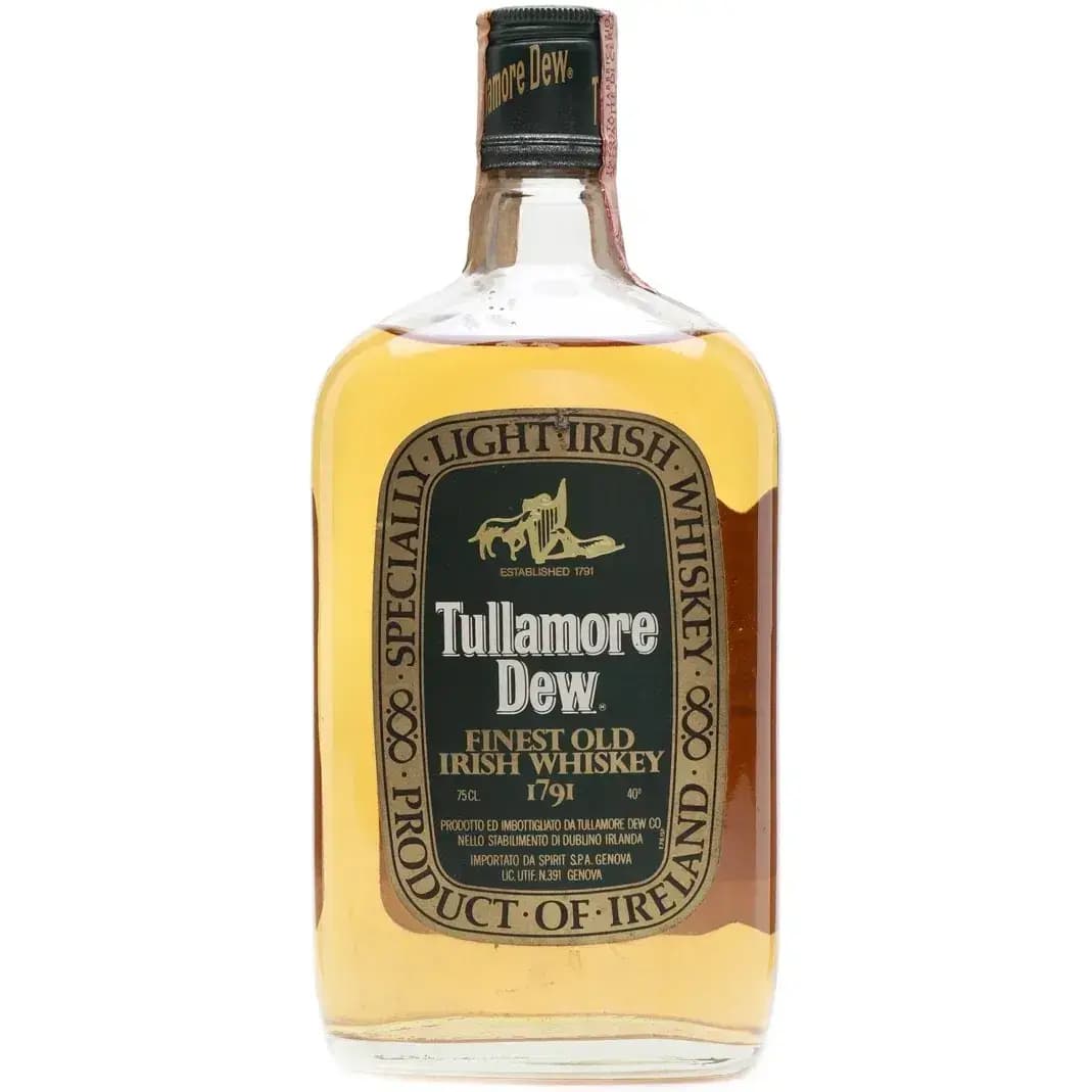 Tullamore Dew Finest Old Irish Whiskey 1791 Specially Light Irish Whiskey