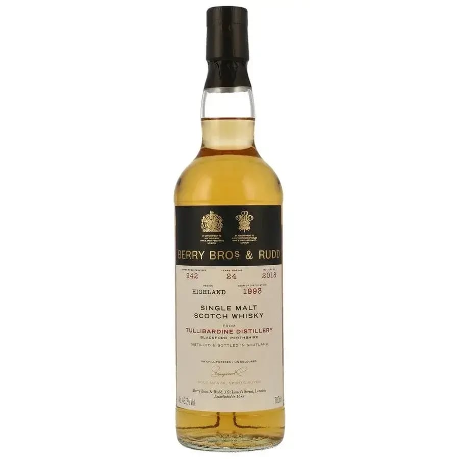 Tullibardine 24 Years Old 1993 Berry Bros & Rudd 942