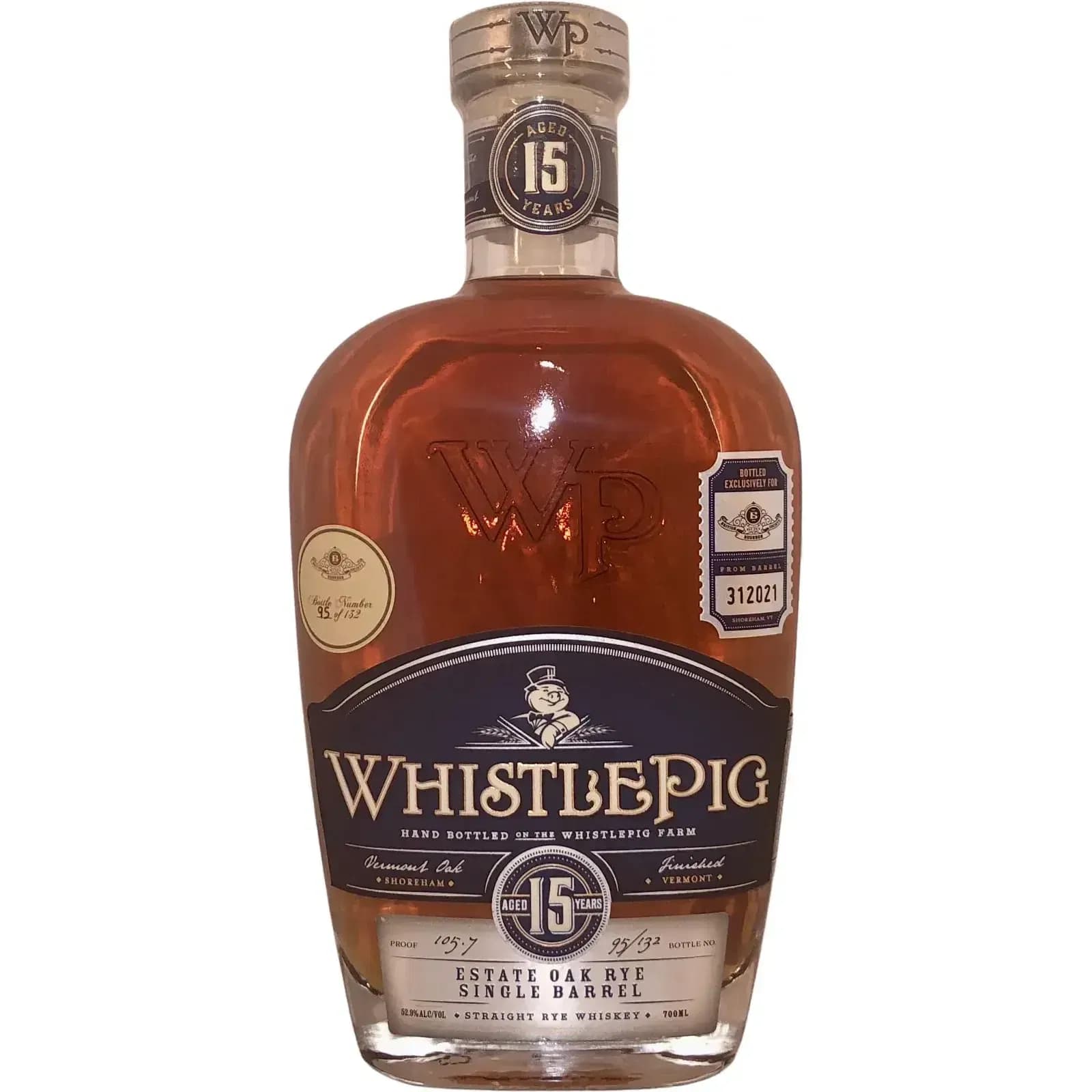 WhistlePig 15 Years Old Single Barrel Cask Nr.312021