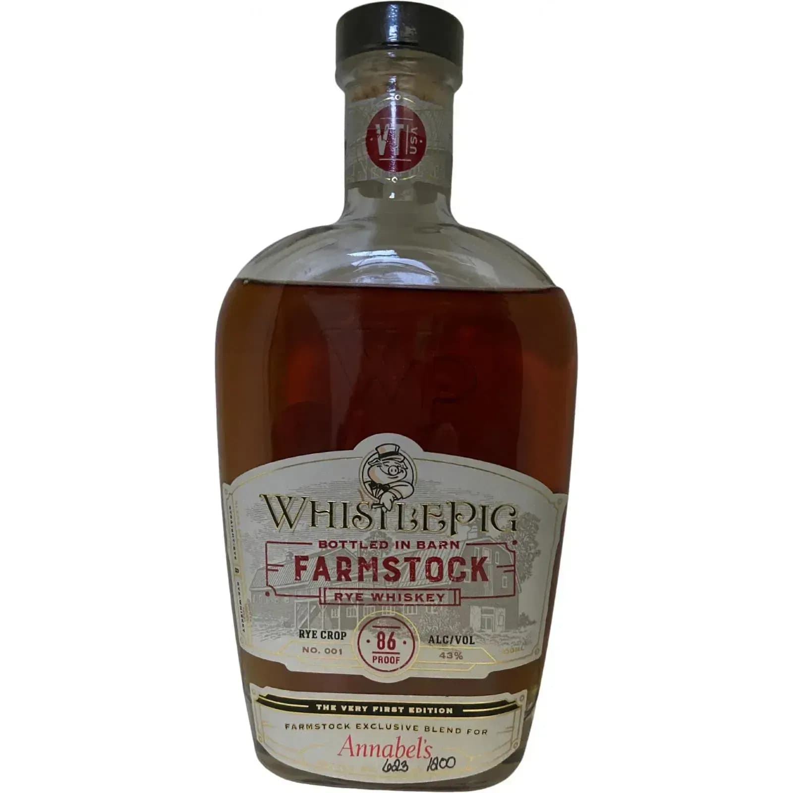 WhistlePig Farmstock Rye Bottled In Barn