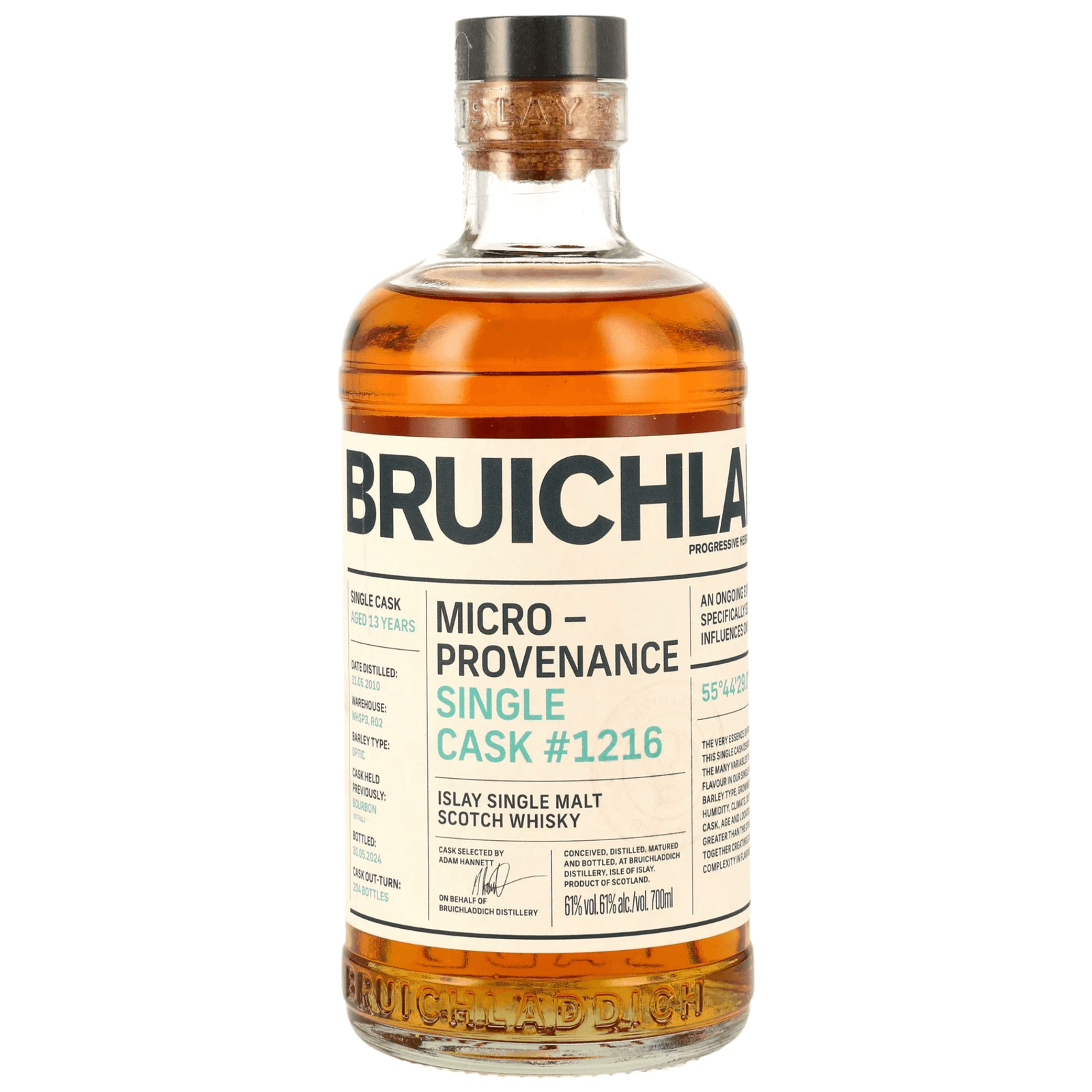 Bruichladdich 13 Years Old 2010 Micro Provenance Cask Nr.1216