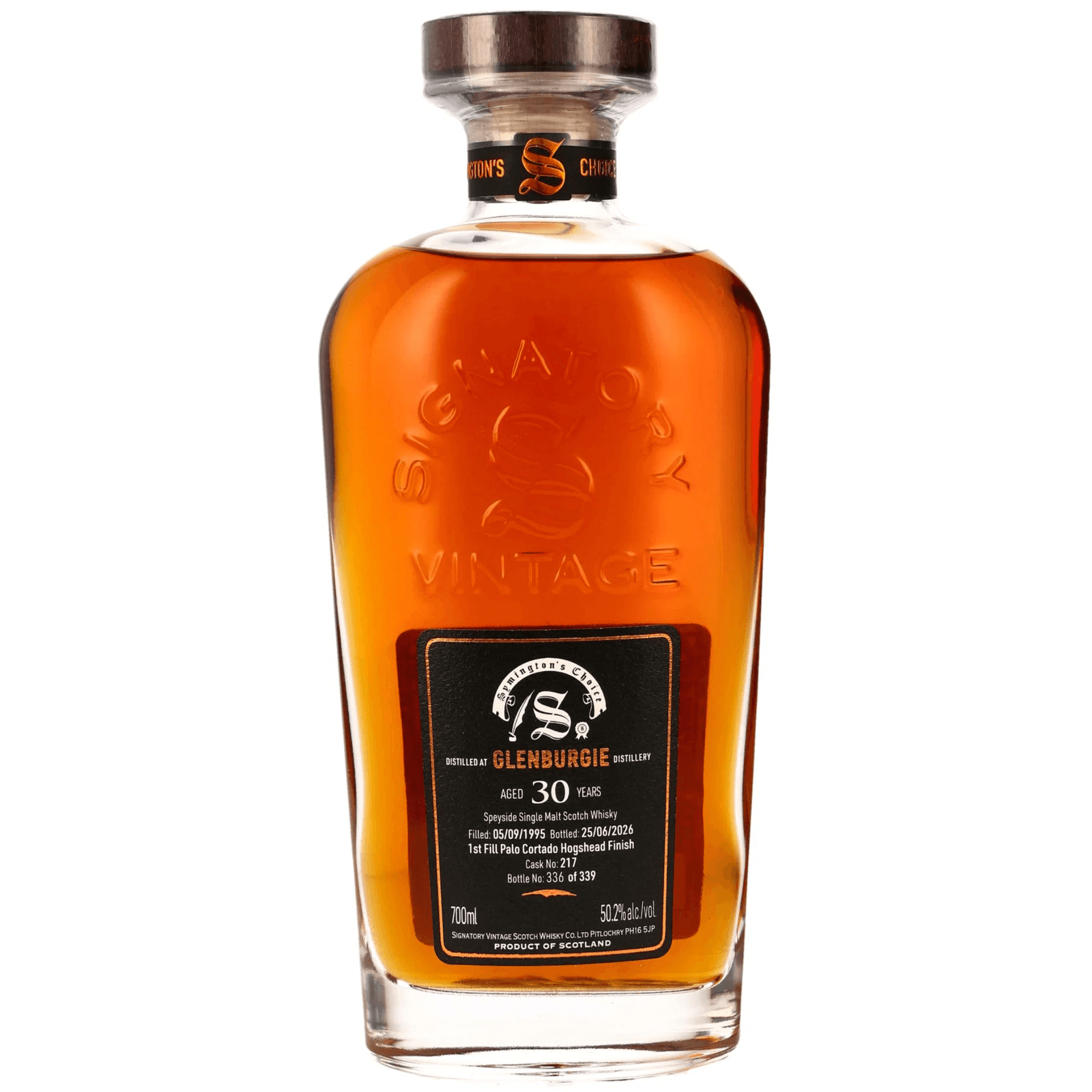 Glenburgie 30 Years Old 1995 Cask Strength Collection Signatory Vintage Cask Nr.217