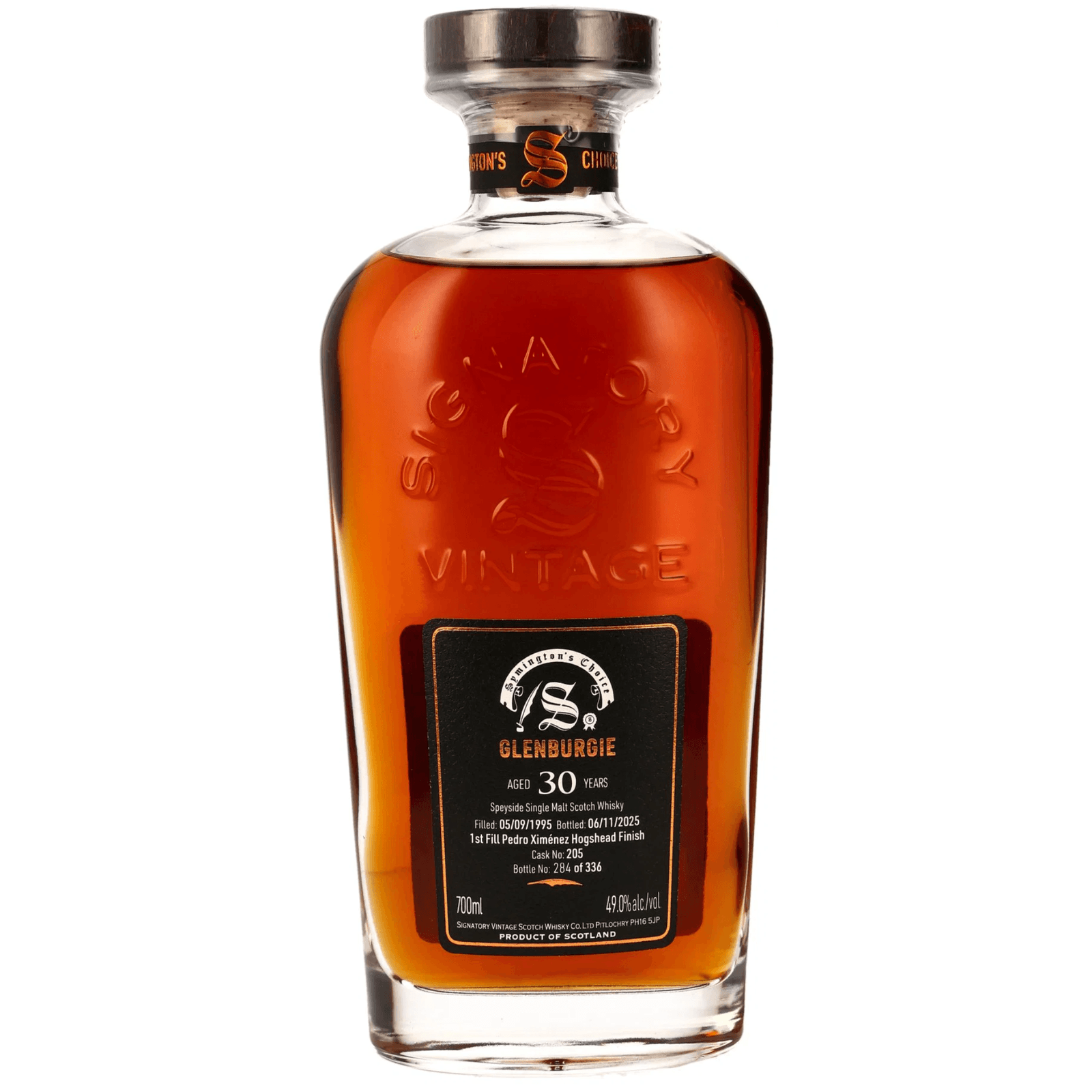 Glenburgie 30 Years Old 1995 Symington's Choice Signatory Vintage Cask Nr.205