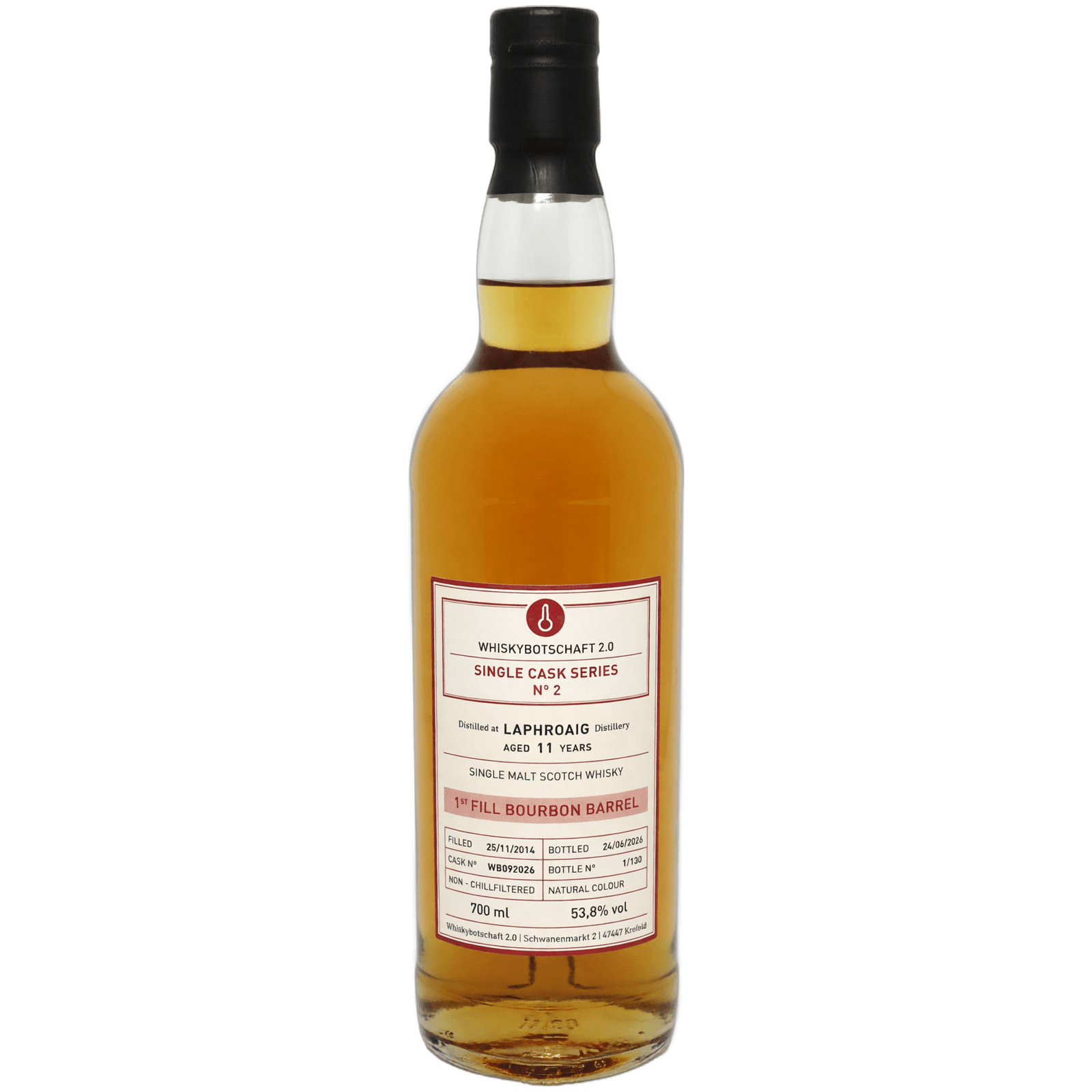 Laphroaig 11 Years Old 2014 Single Casks Series No. 2 Whiskybotschaft 2.0 Cask Nr.WB092026