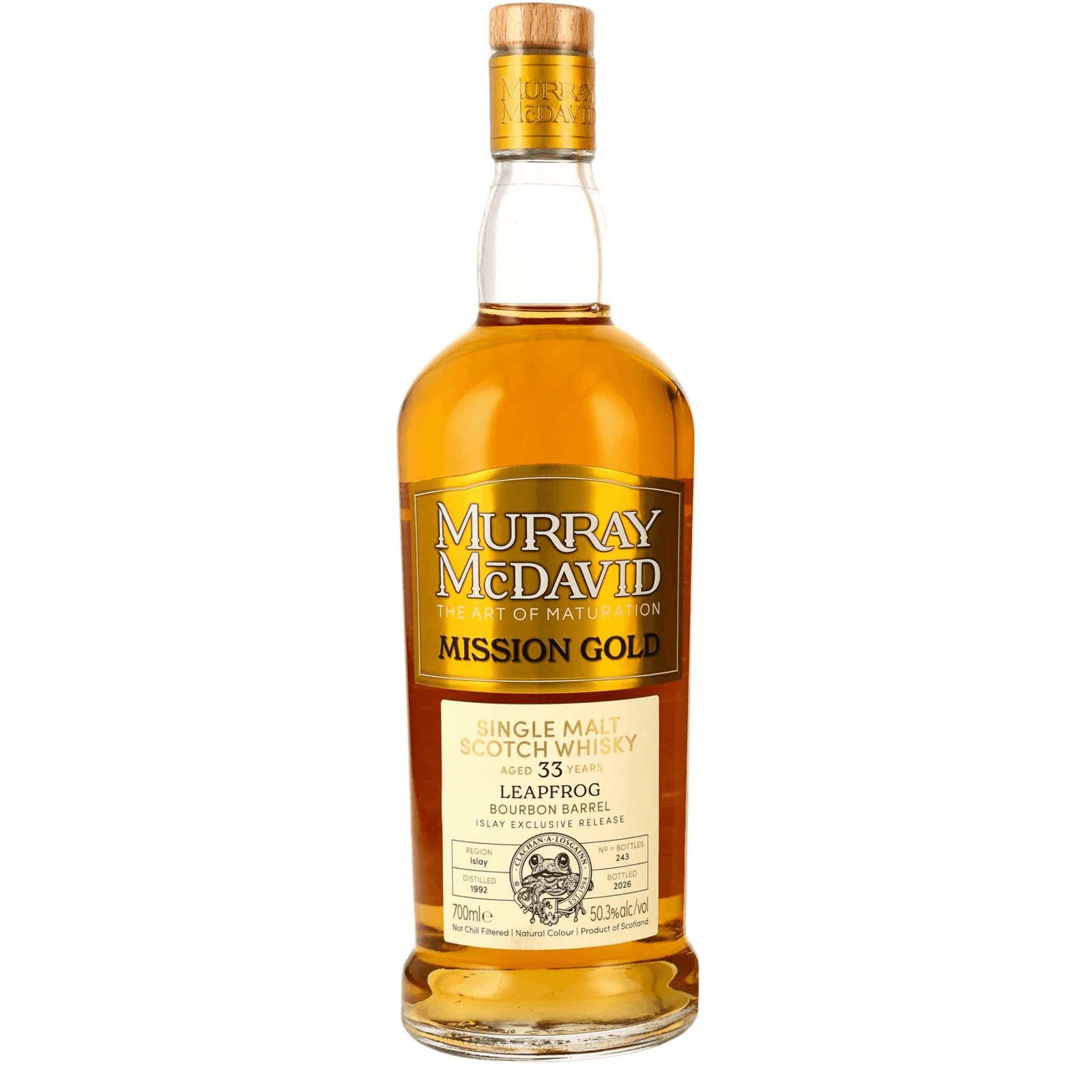 Leapfrog 33 Years Old 1992 Mission Gold Murray McDavid Cask Nr.4406784