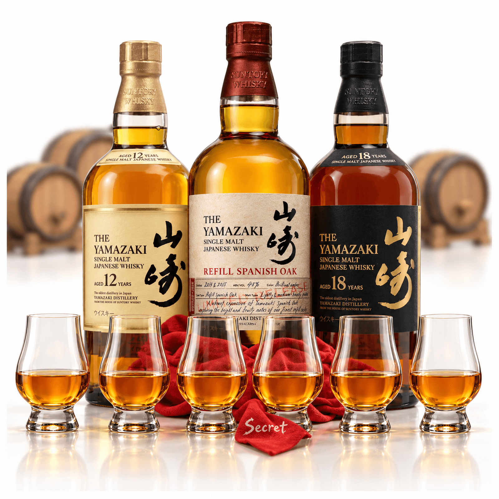 Exclusive Yamazaki Tasting | One Unreleased Bottle, Three Cask Samples