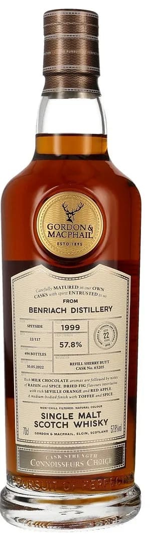 Benriach 22 Years Old 1999 Connoisseurs Choice Cask Strength
Gordon & MacPhail 63205