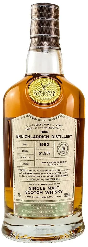 Bruichladdich 30 Years Old 1990 Connoisseurs Choice Cask Strength
Gordon & MacPhail 3000
