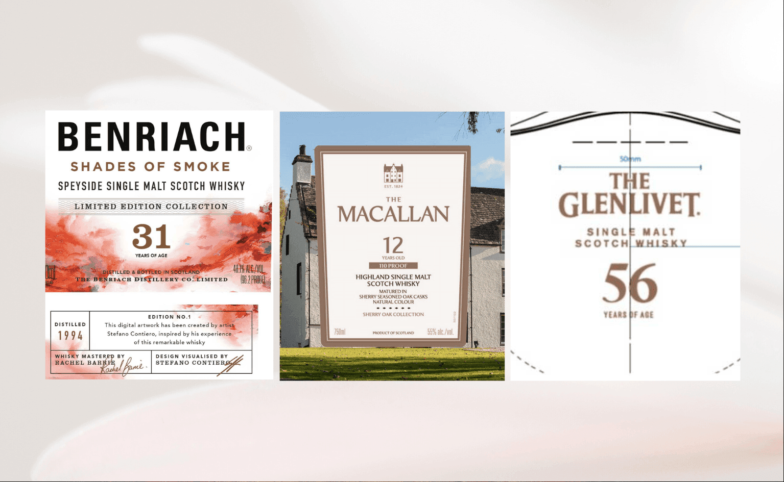 Benriach 31, Macallan 110 Proof y Glenlivet 56 al descubierto