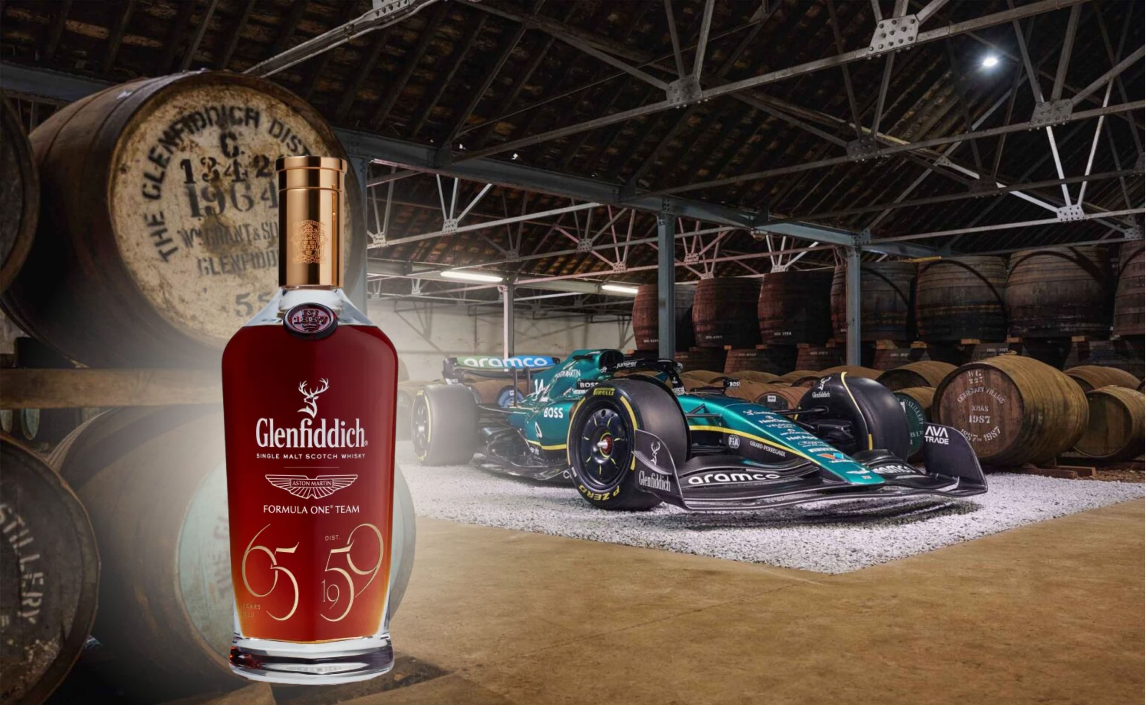 Glenfiddich 65 Años: una colaboración histórica con Aston Martin F1