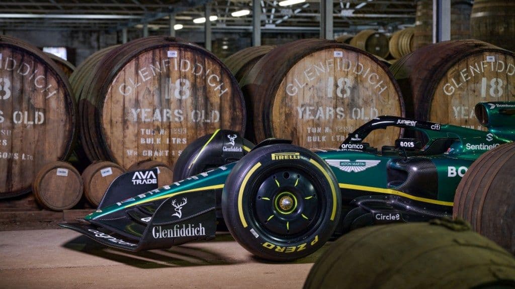 Glenfiddich se convierte en patrocinador de Aston Martin en la Fórmula 1 - Estreno en el Gran Premio de Las Vegas con el Glenfiddich 1959