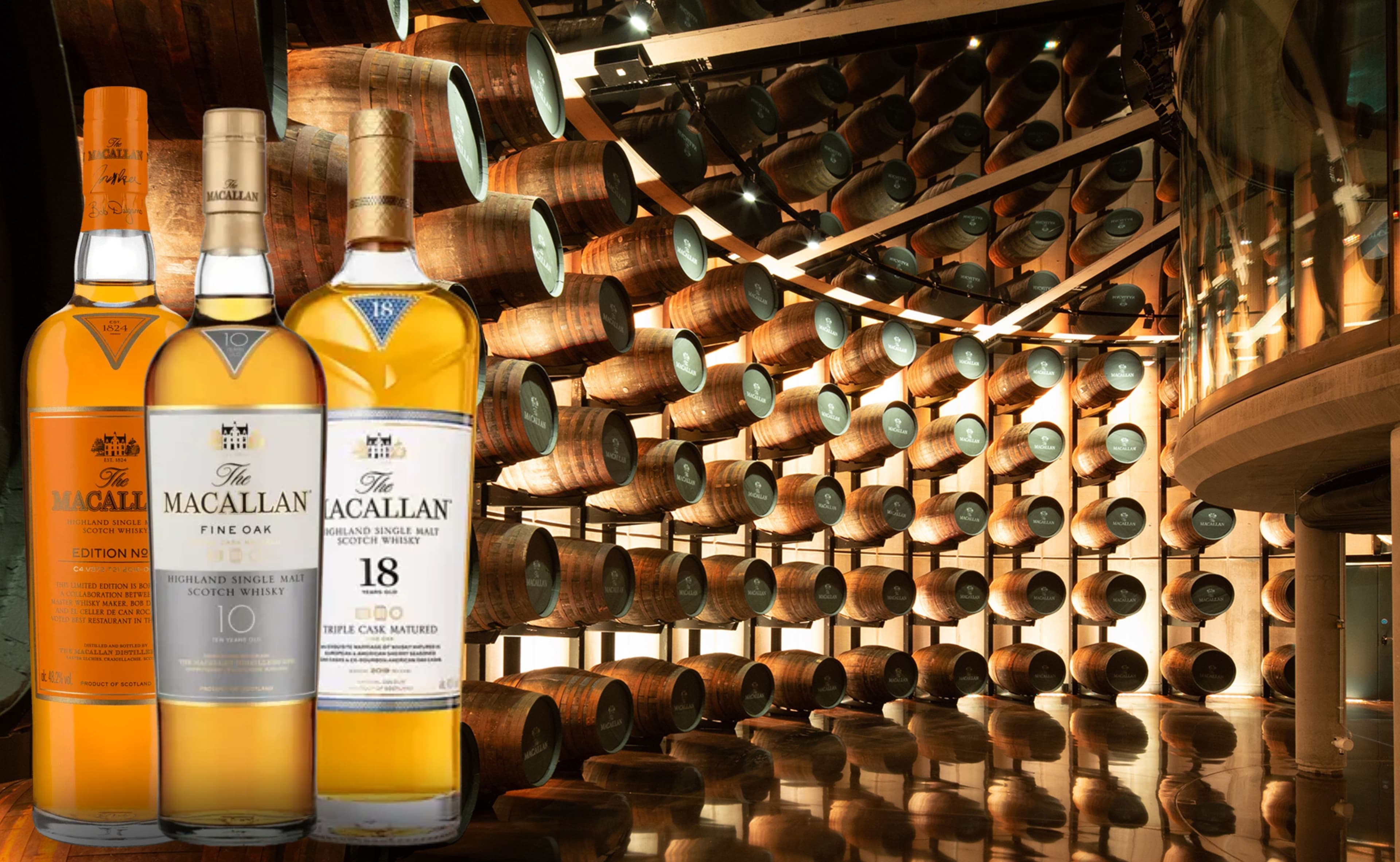 Guida alle serie Macallan: Esplorare l'edizione in serie, la quercia fine e la maturazione in botte tripla