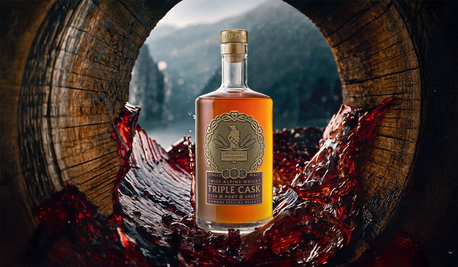 Säntis Malt Triple Cask Batch 1 – Limited Swiss whisky art for connoisseurs in Germany