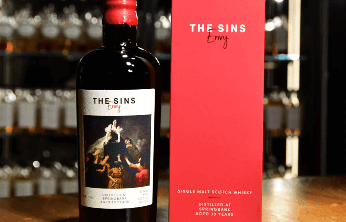 Distilia presenta la última incorporación a la serie «Los pecados»: Envidia. Whisky Escocés Springbank 30 Años Single Malt
