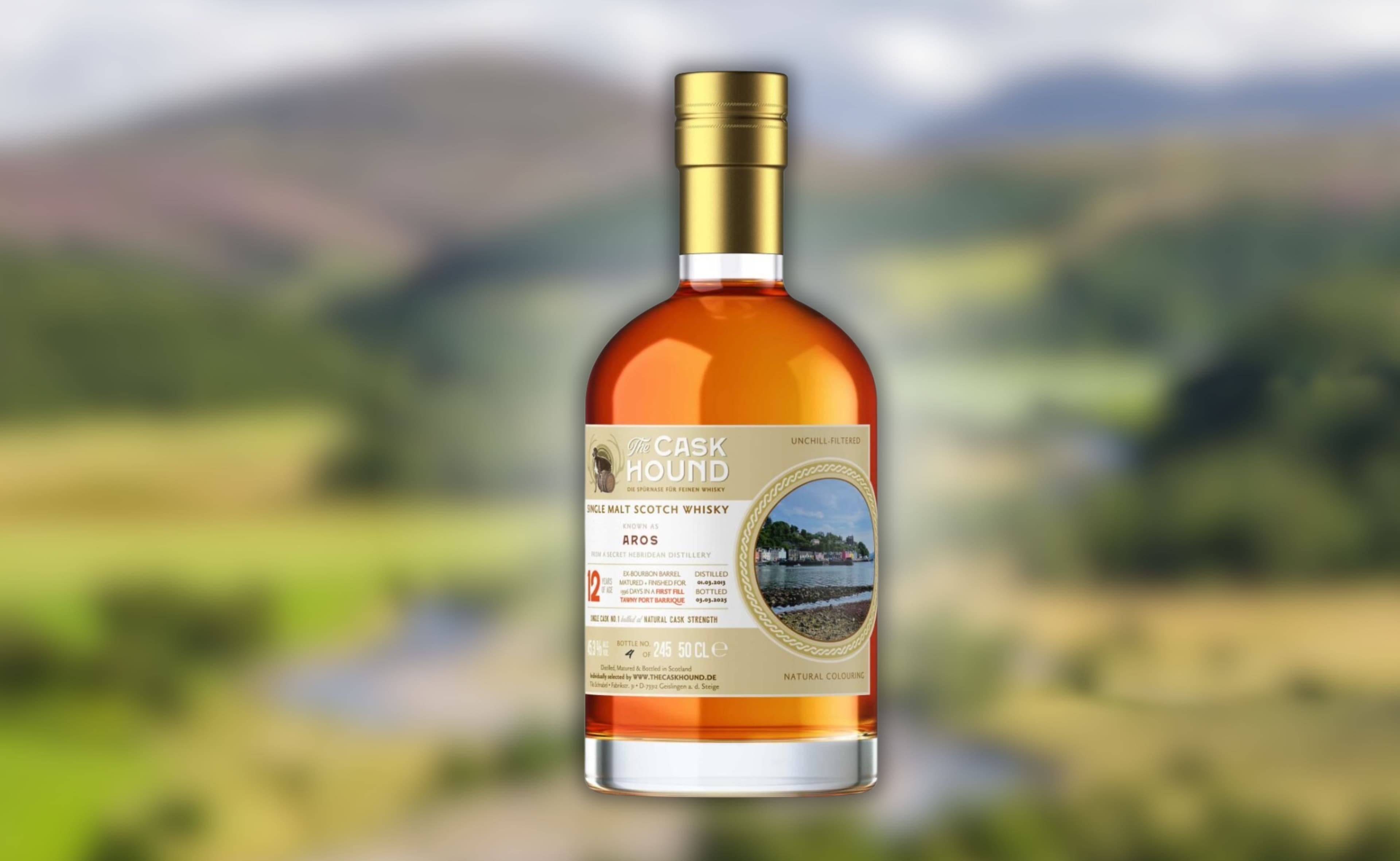 The Caskhound presenta: AROS – Un Single Malt delle Highlands in Edizione Limitata dalle Ebridi