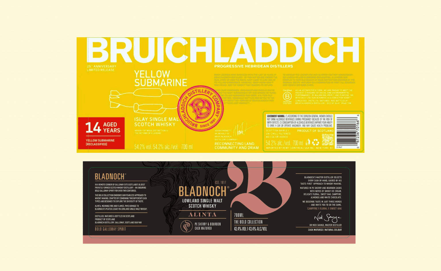 Bruichladdich Yellow Submarine Returns | Bladnoch Revamps