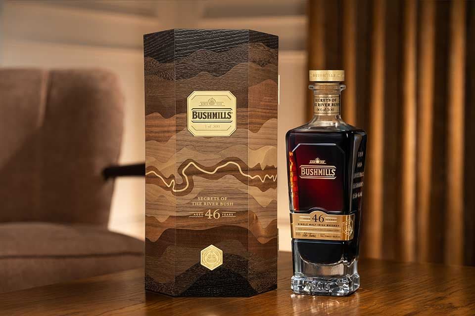 Bushmills Unveils the World's Oldest Irish Single Malt 46Years Old 'Secrets of the River Bush'