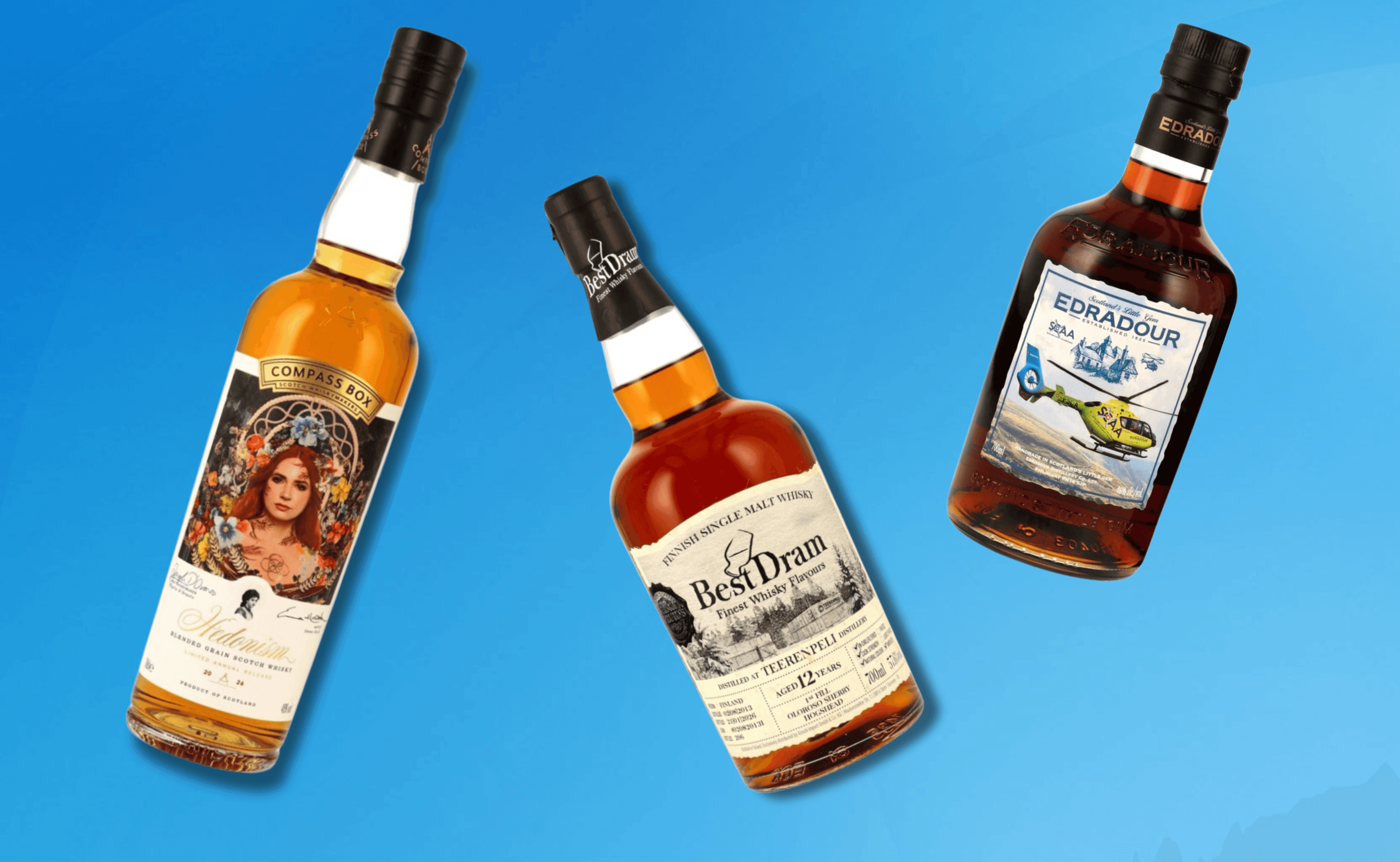 Trois Nouvelles Références Whisky : Edradour SCAA, Compass Box Hedonism 2026 & Teerenpeli Best Dram