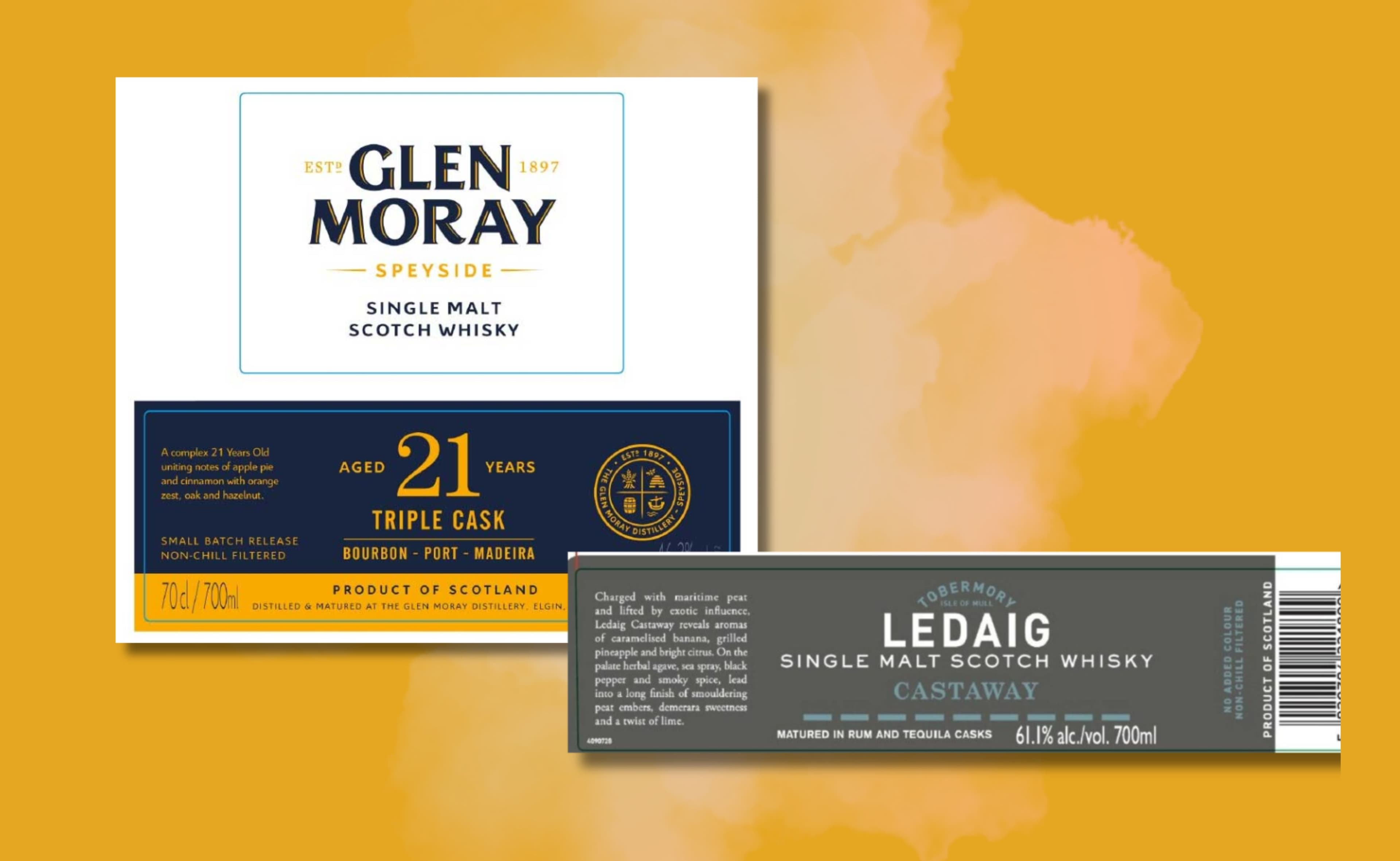 Glen Moray 21-Jahre Triple Cask und Ledaig Castaway Enthüllen Kräftige Neue Whiskys