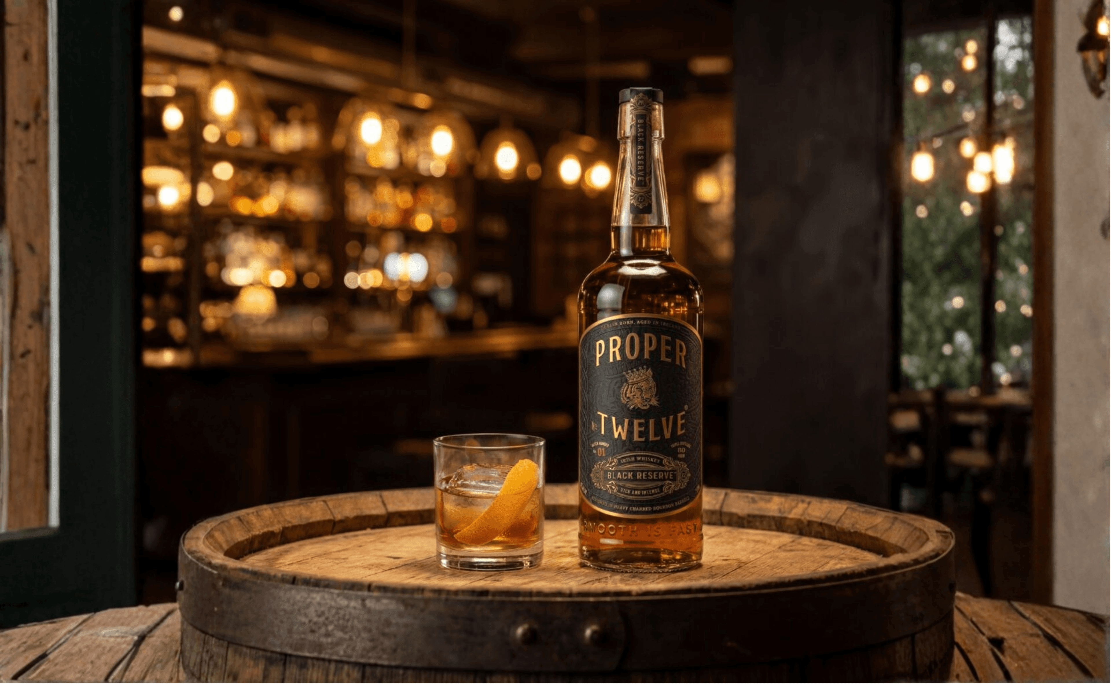 Proper No. Twelve Black Reserve: Bold Irish Whiskey from Charred Bourbon Casks