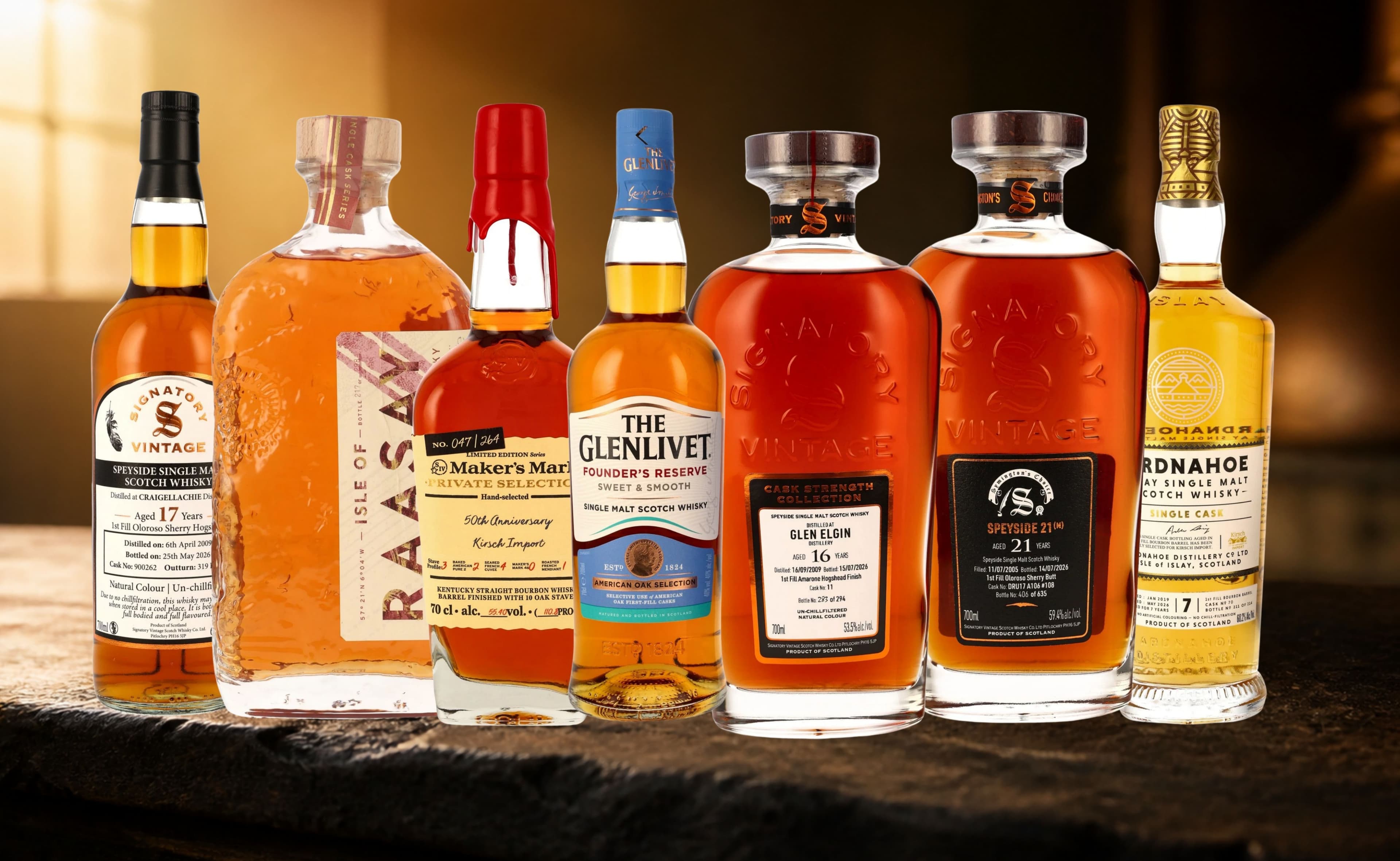 Otto Selezioni Single Cask e Curate da Imbottigliatori Indipendenti e Collezioni di Distillery
