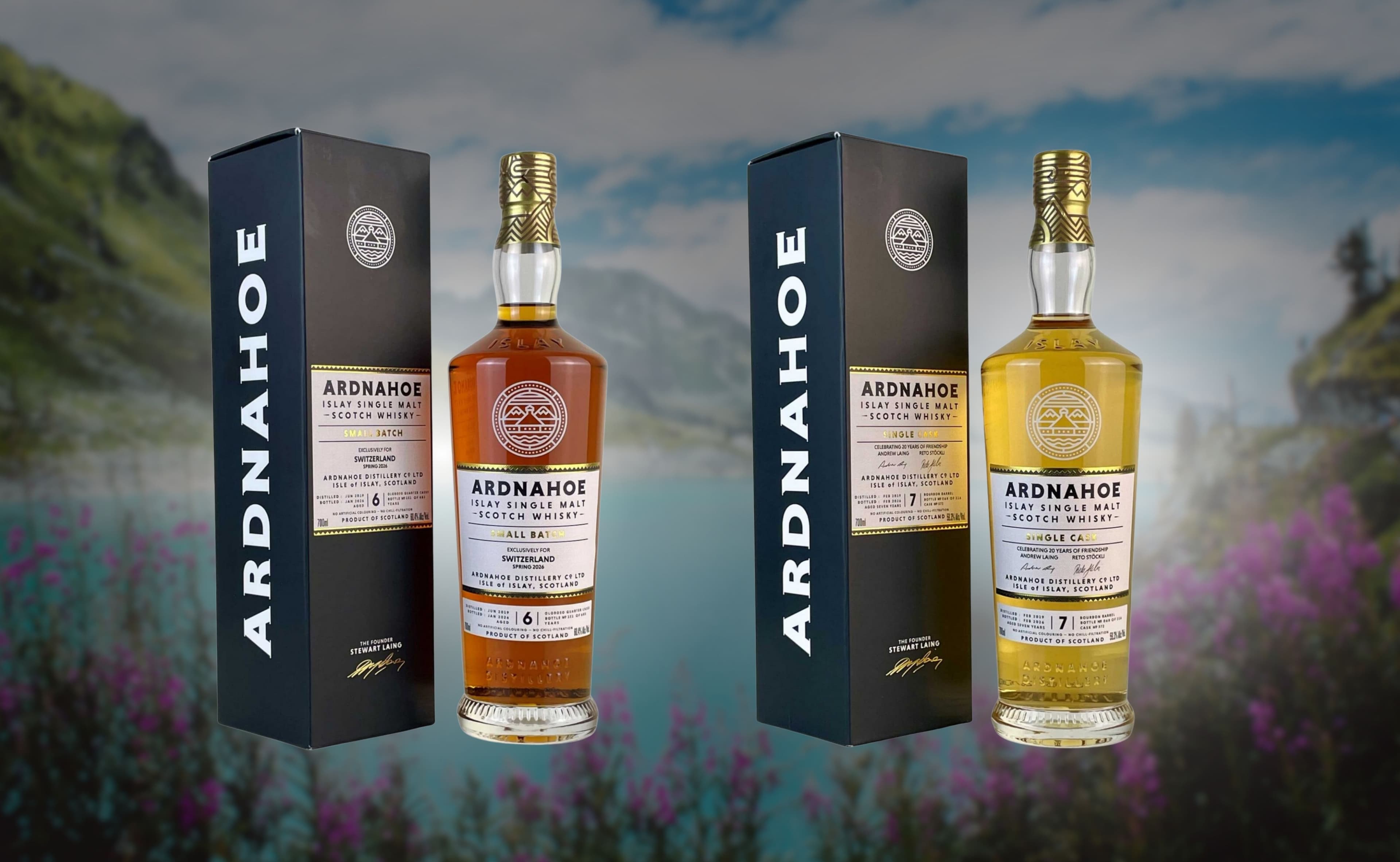 Ardnahoe lanza dos single malts exclusivos de Suiza en Whisky Ship Lucerna