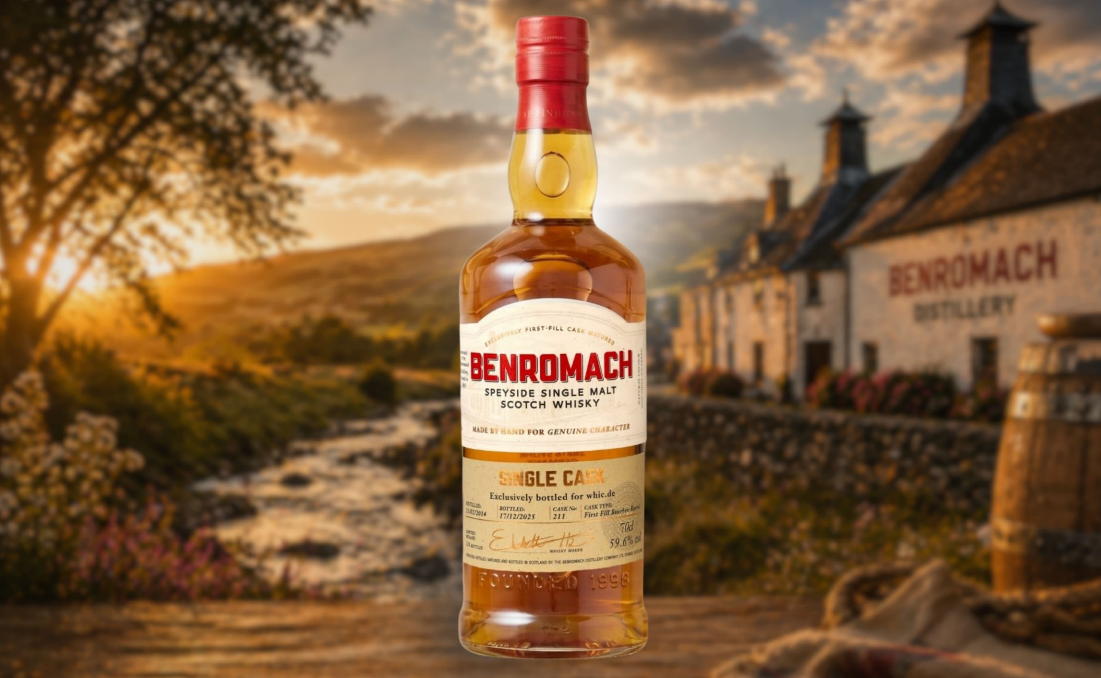 Benromach 11 Ans Single Cask Nr.211 - 59,6% Cask Strength, 211 Bouteilles