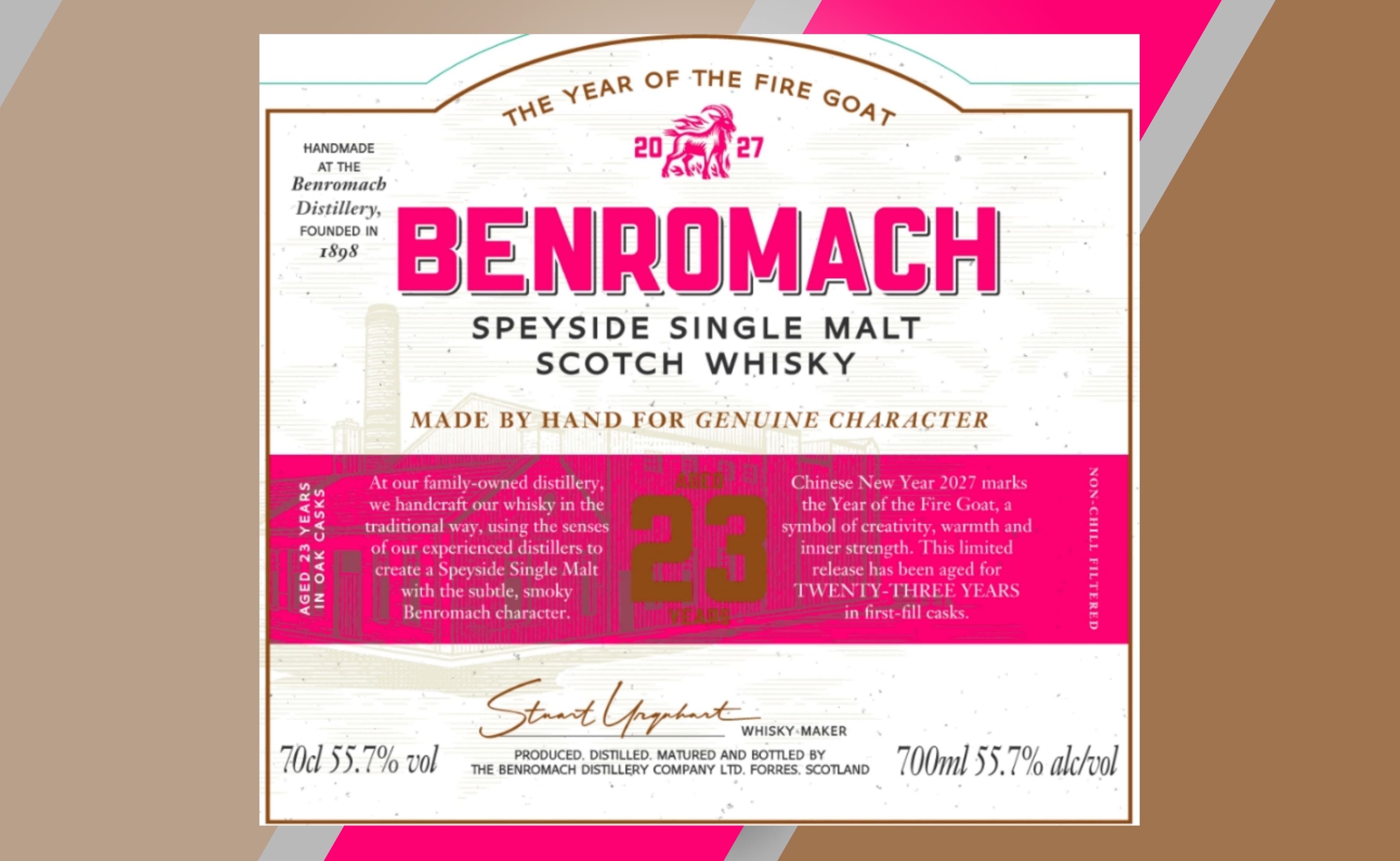 Benromach 23 Jahre alt Jahr der Feuerziege Limited Edition