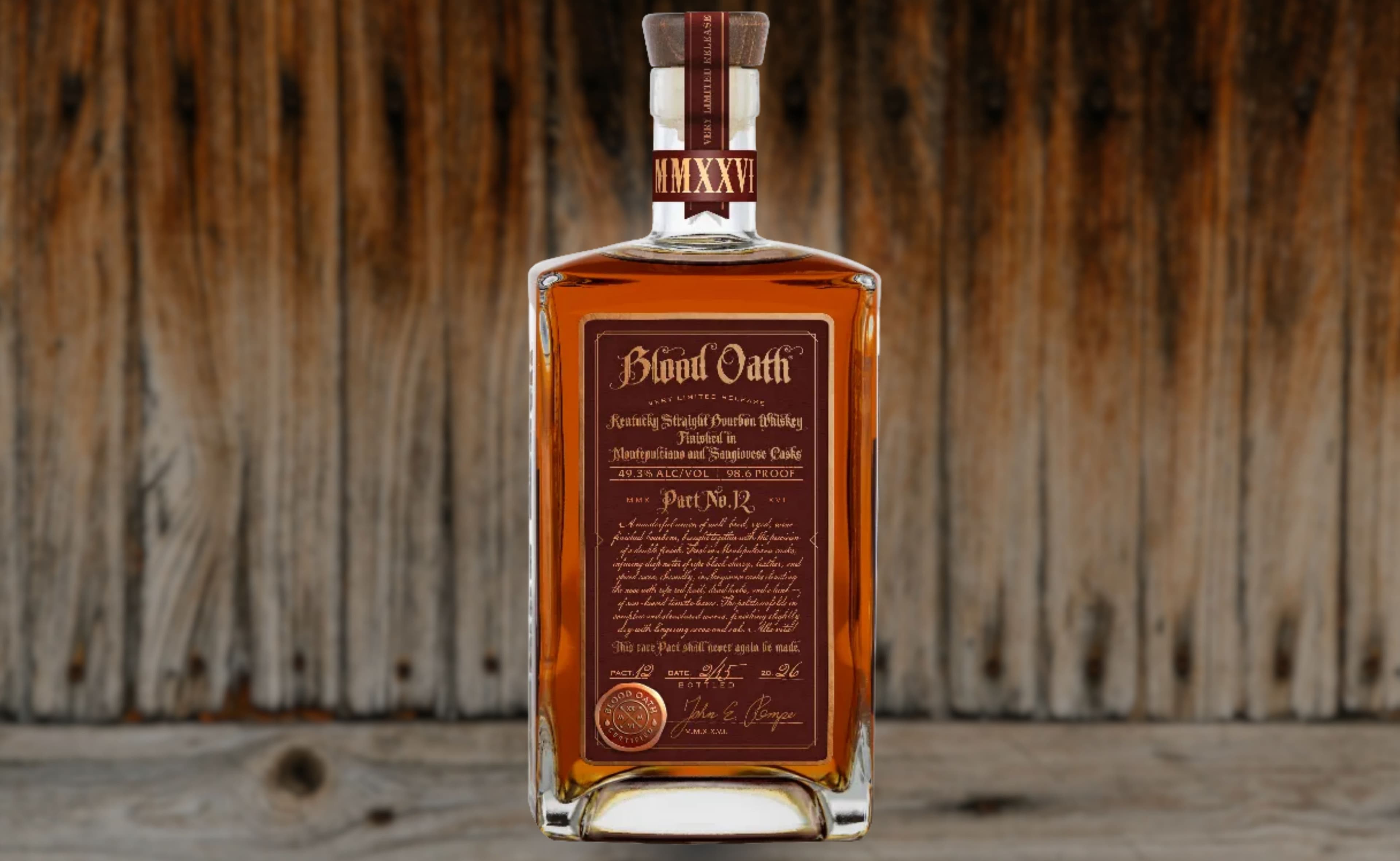 Blood Oath Pact 12: Lux Row's Rye-Forward 7-Year Bourbon