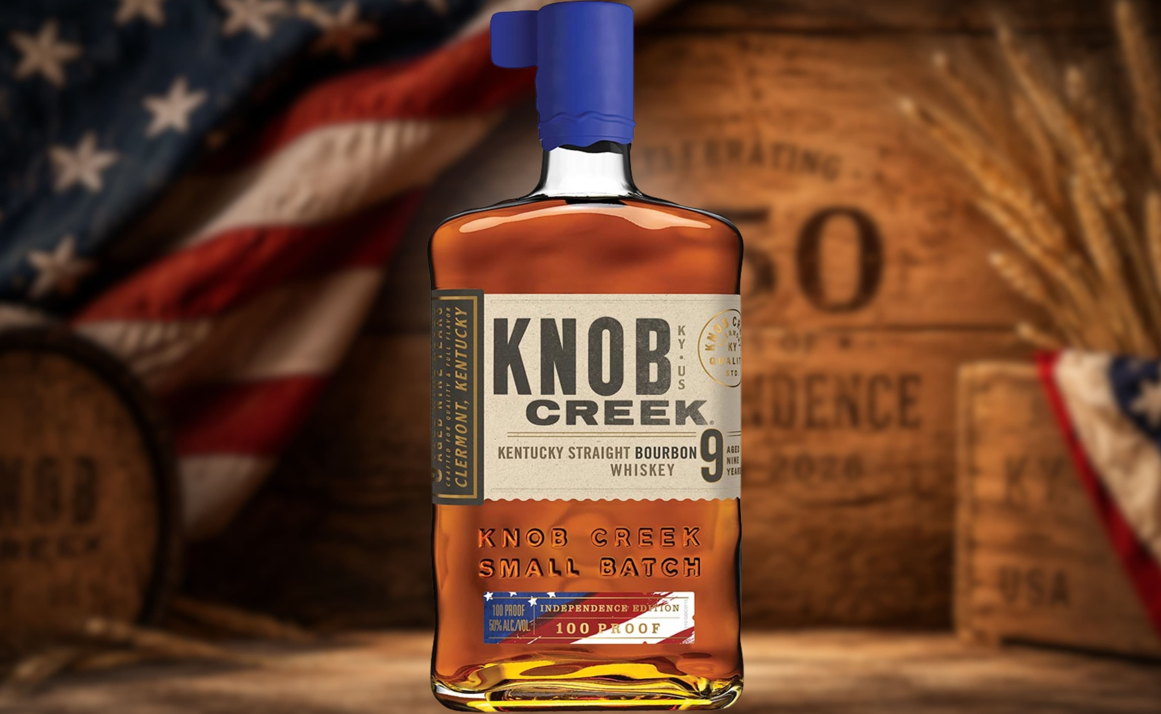 Feiere Amerikas 250. mit Knob Creek 9 Jahre Independence Edition