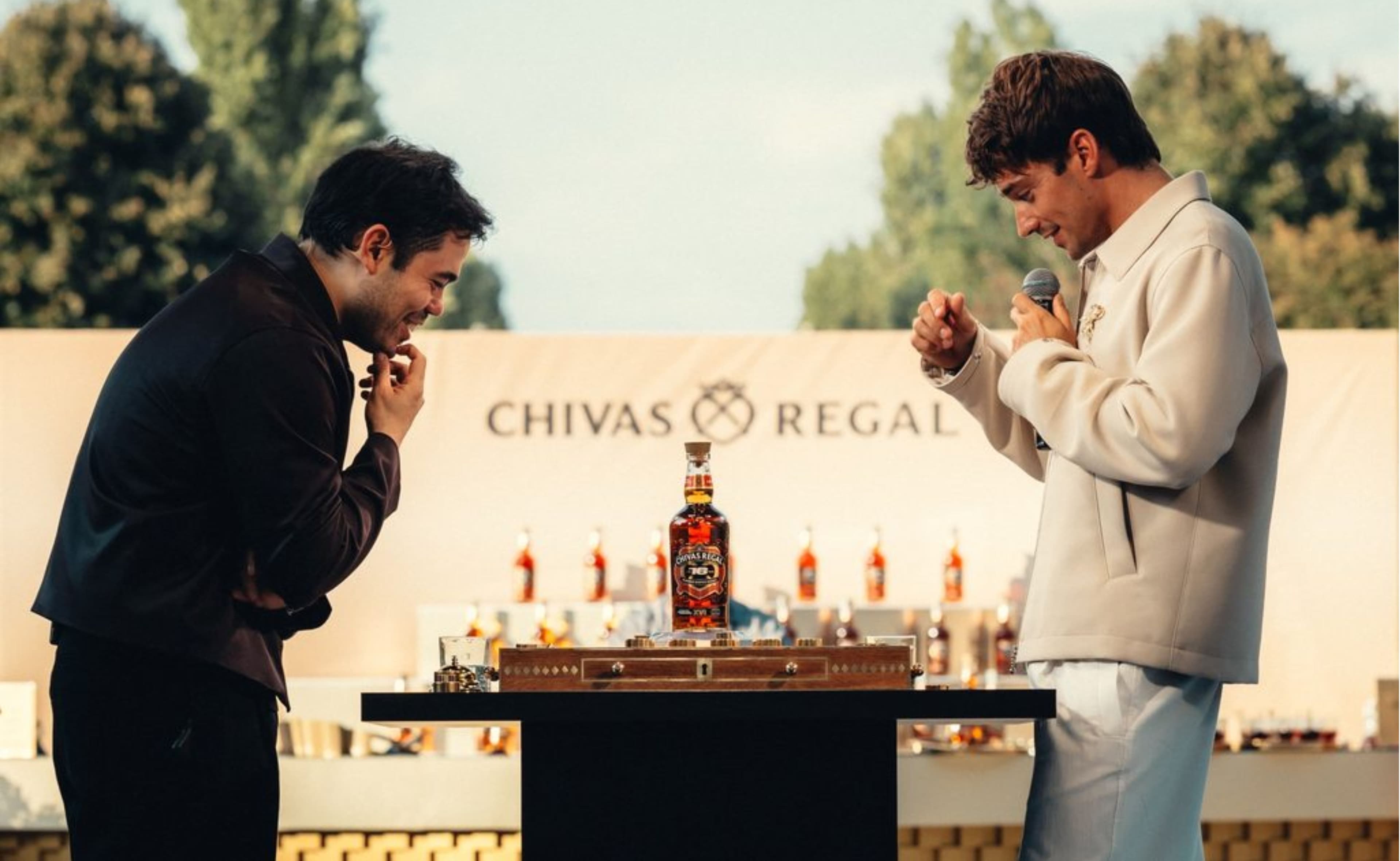 Charles Leclerc Takes On Hikaru Nakamura For Chivas Regal 16