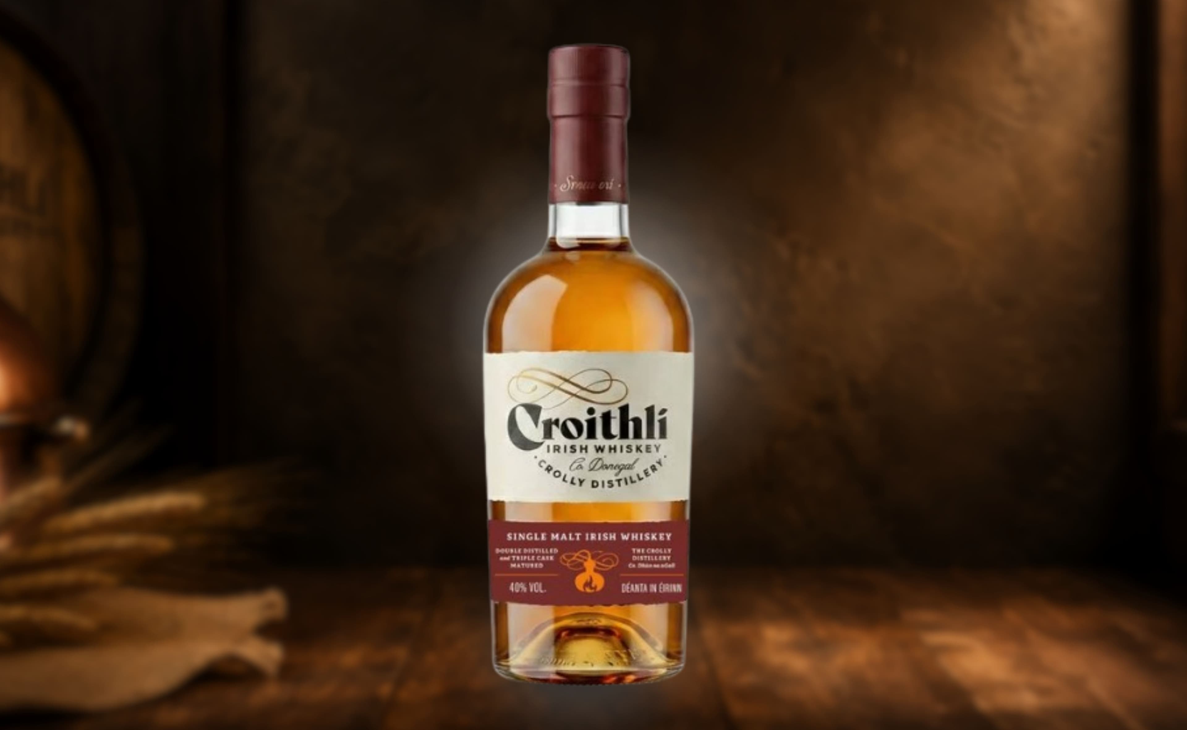 Crolly Croithli Triple Cask: Balanced Irish Single Malt with Triple Oak Finish