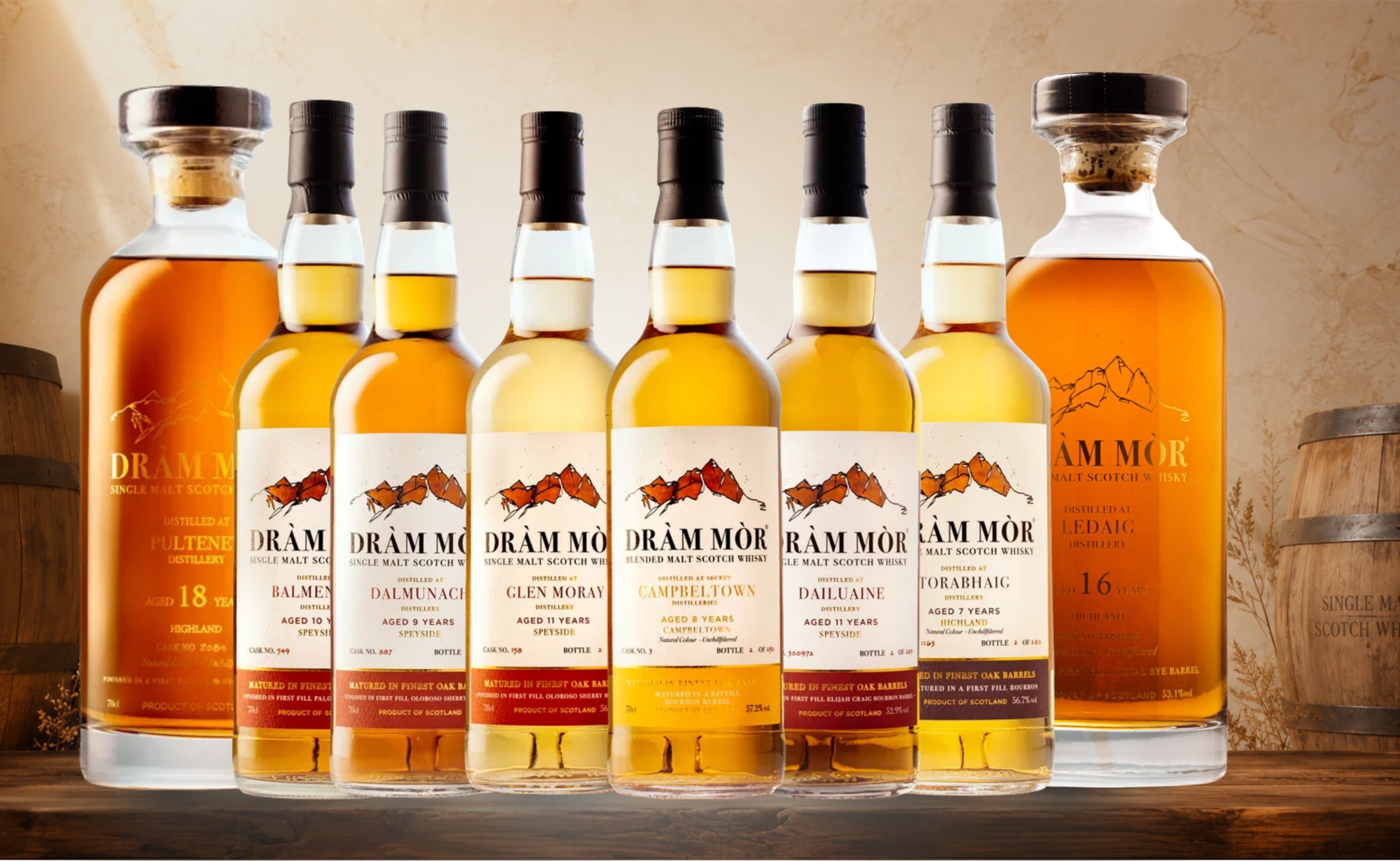 Dràm Mòr Printemps 2026 : Sept Whiskies Single-Cask