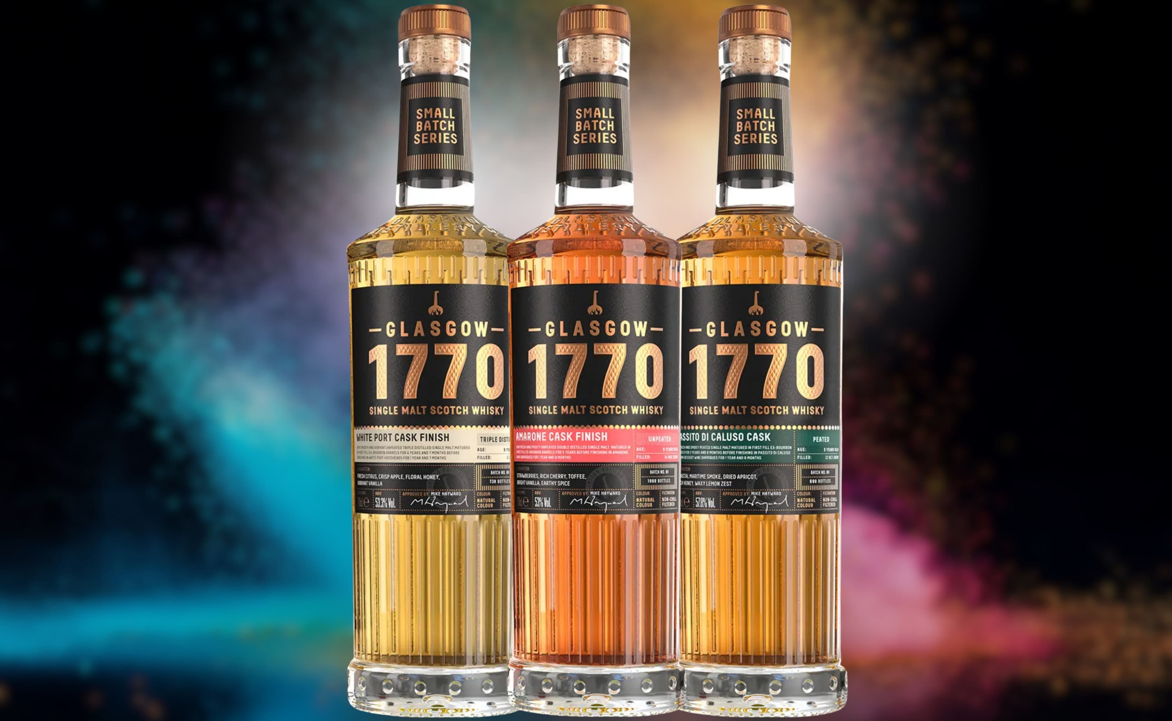 Glasgow Distillery Presenta un Trío de Whiskies Experimentales con Finalización en Barrica