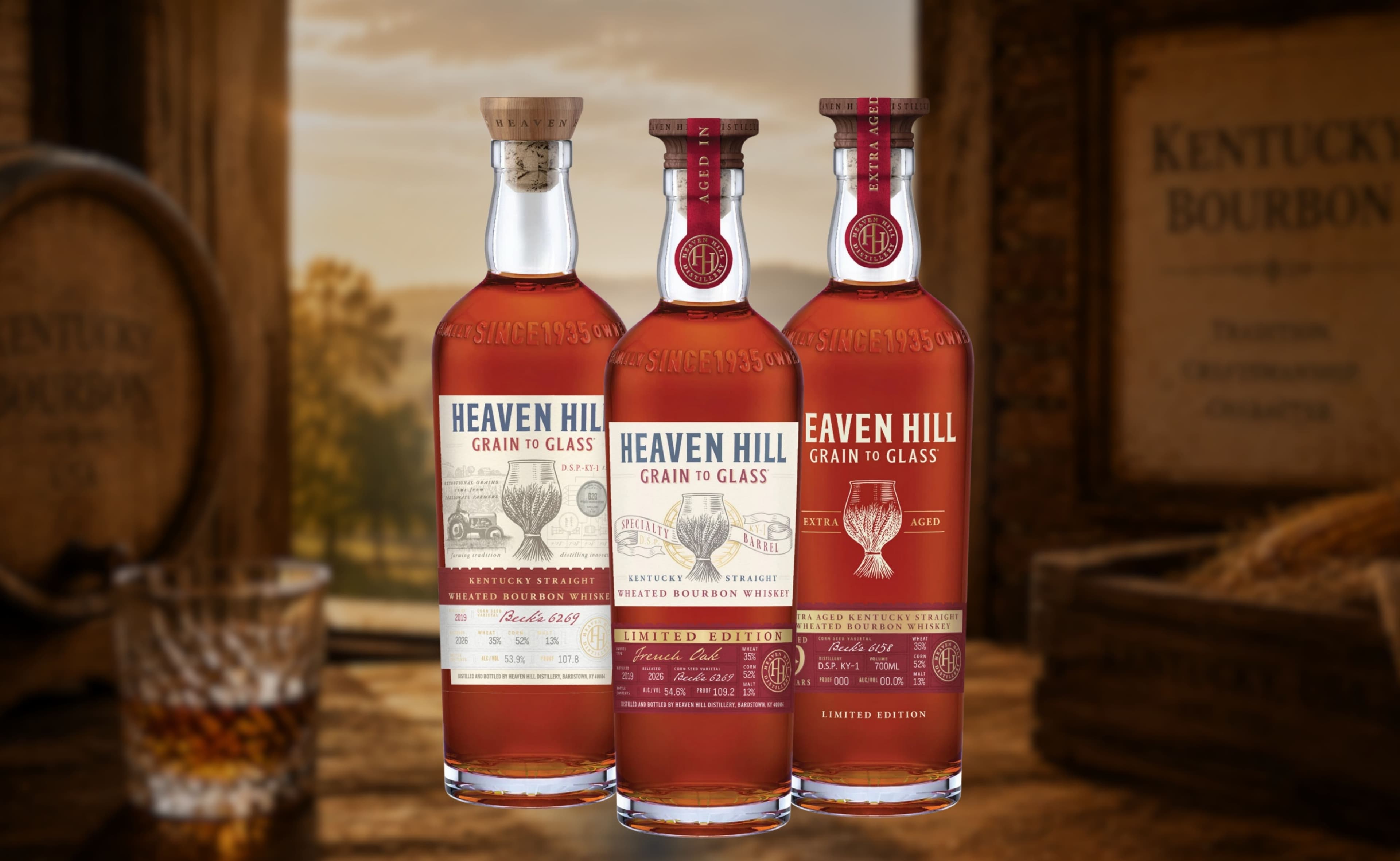 Heaven Hill Launches Third Grain to Glass Wheated Bourbon Series