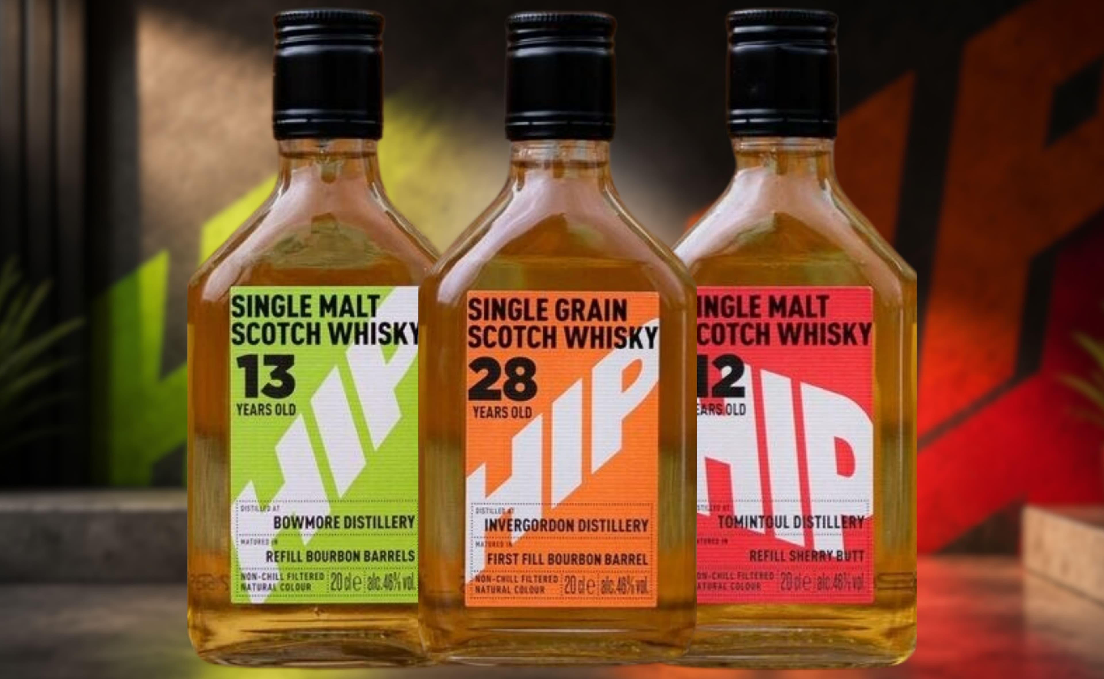 HIP Lanza Botellas de Whisky de 200ml de Tamaño Pocket desde Stirling