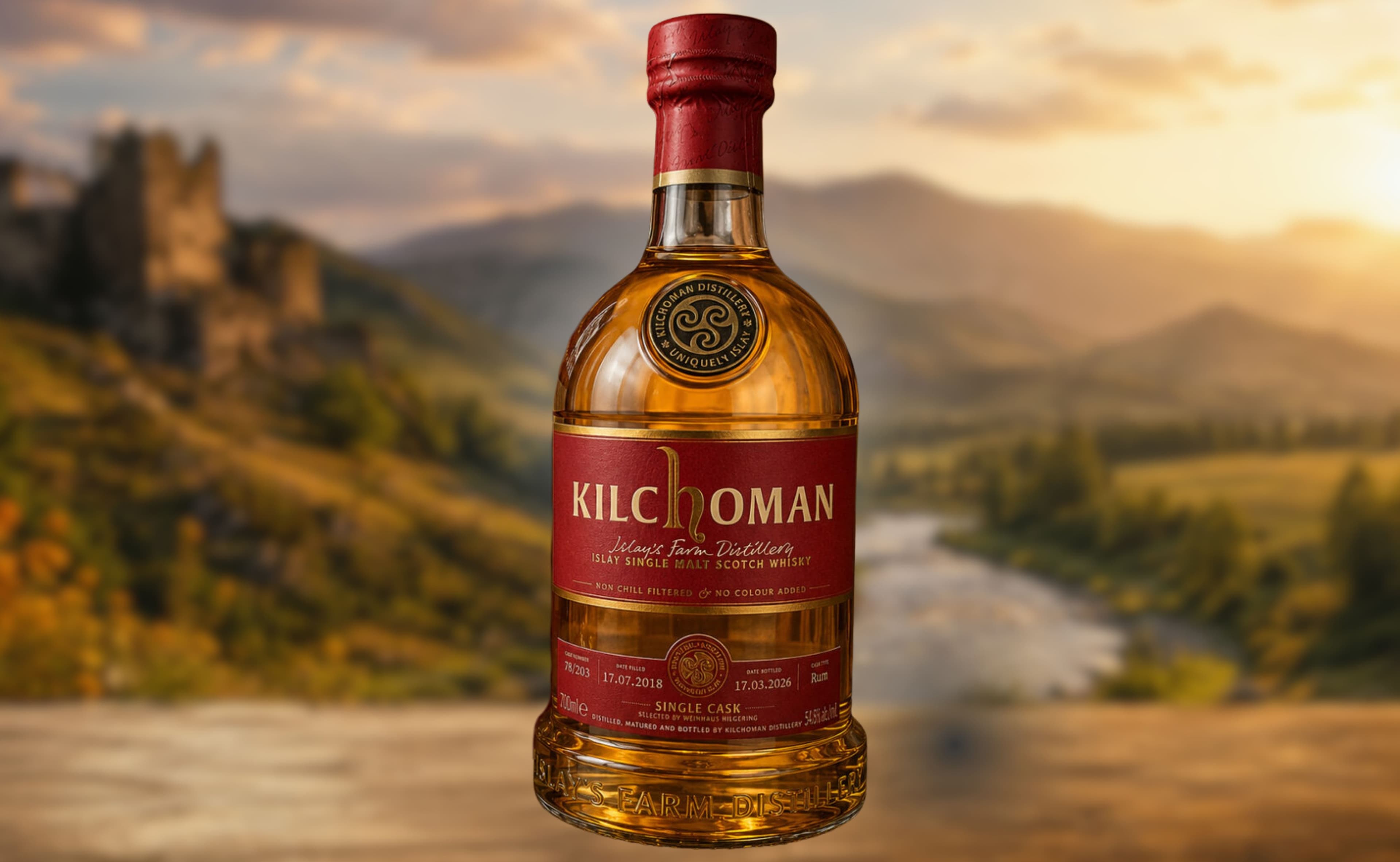 Kilchoman 8-Year Rum-Cask Single Malt sélectionné par Hilgering Wine House