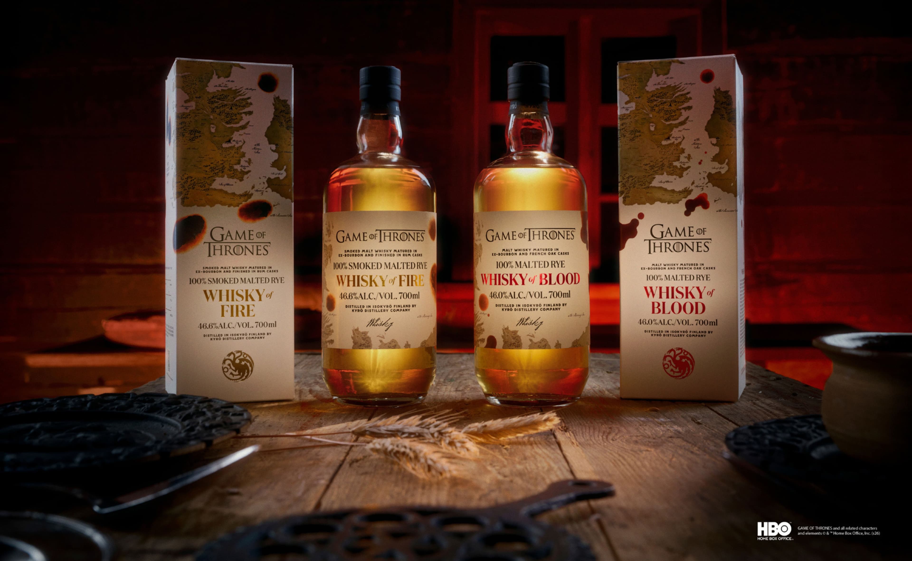 Kyrö Unveils Game of Thrones Rye Whisky Duo: Fire and Blood