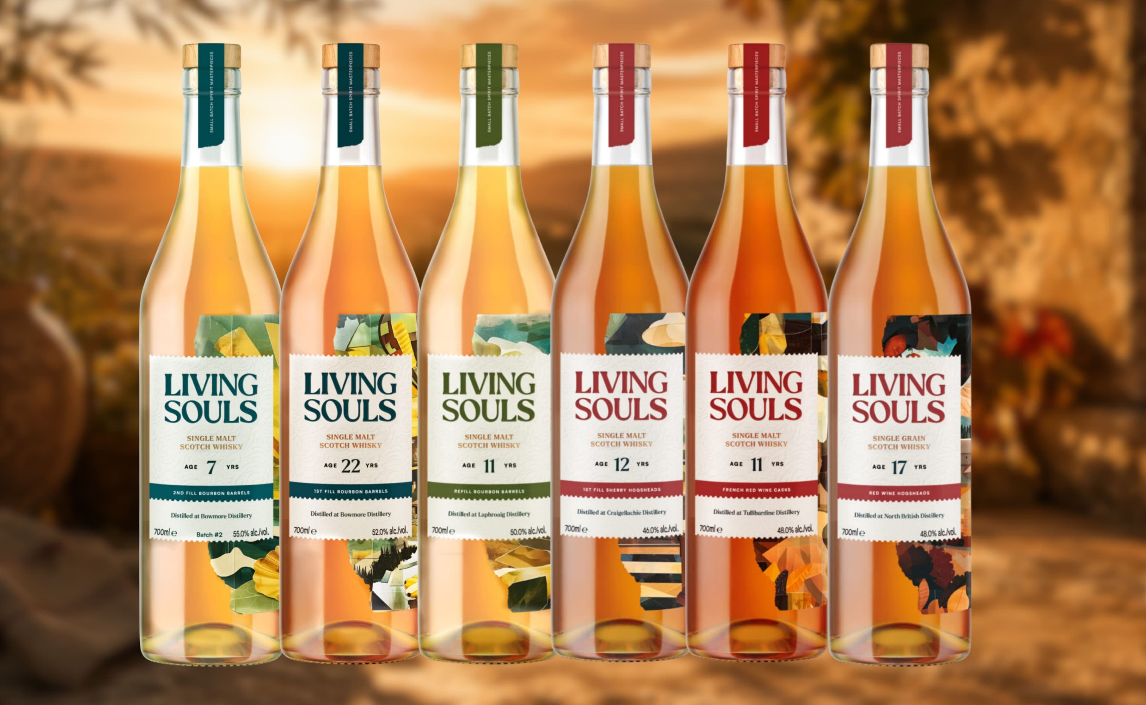 Living Souls Releases Six New Small-Batch Scottish Whiskies