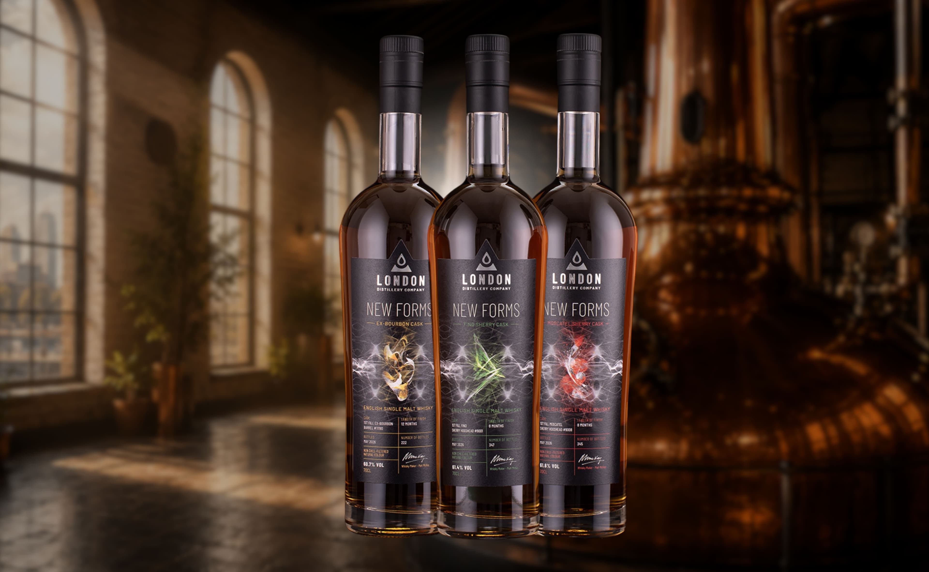 La London Distillery Company Dévoile la Série de Fût Unique 'New Forms'