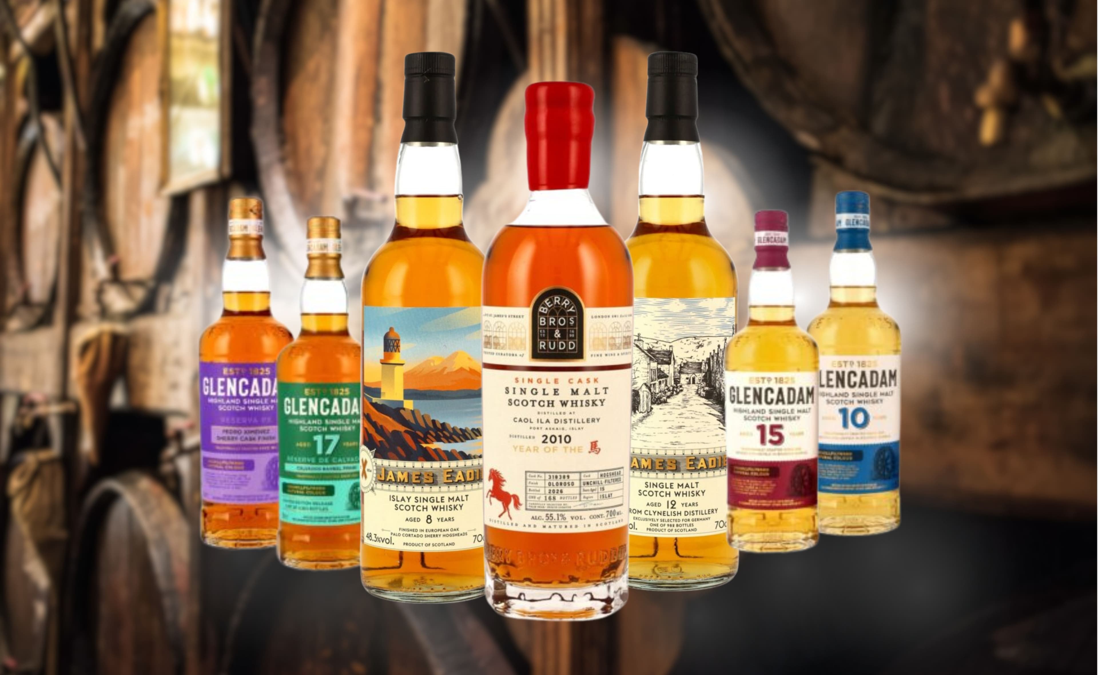 Neue Whisky-Veröffentlichungen: James Eadie, Glencadam und Caol Ila