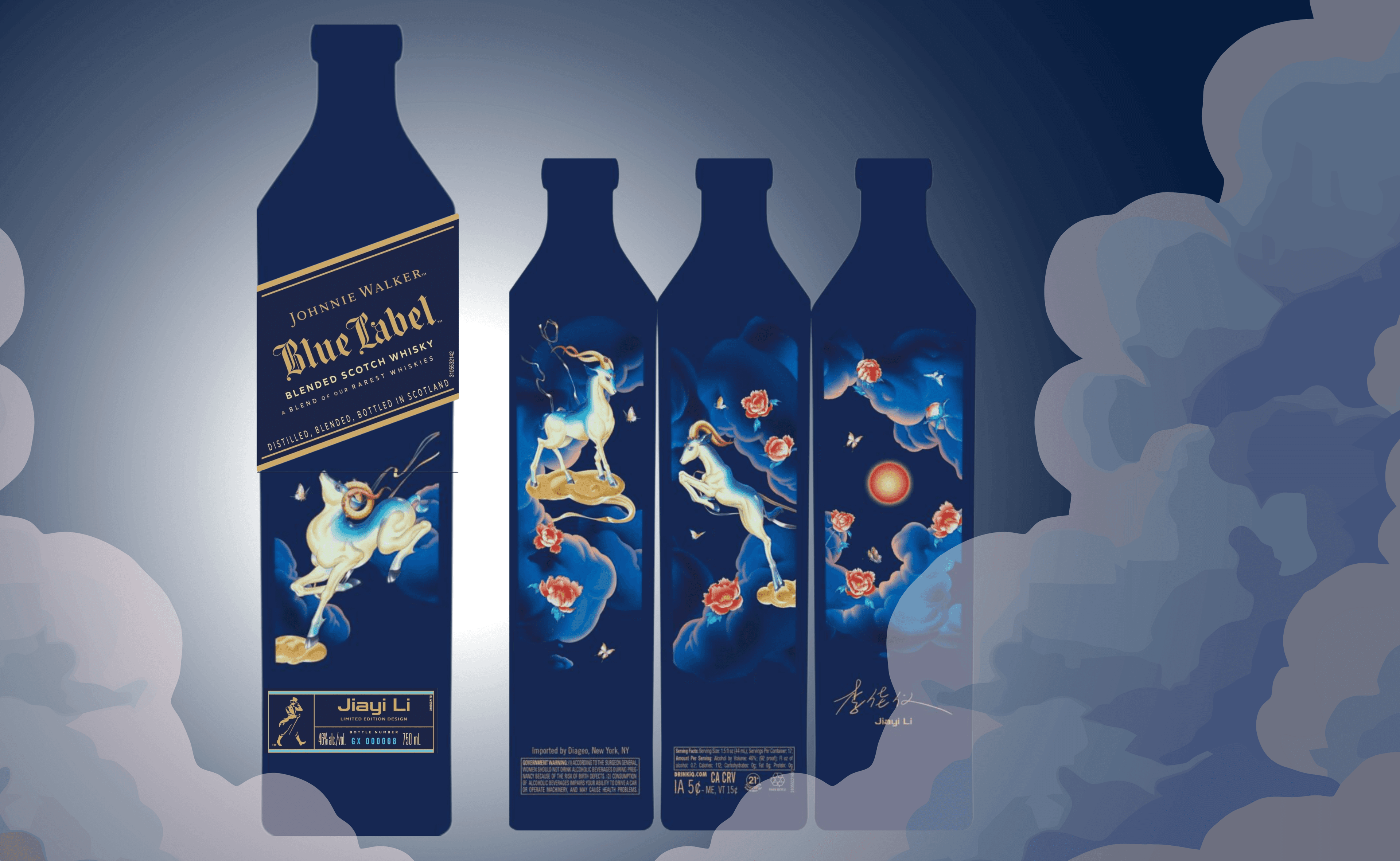 Neue Künstlerflaschenedition von Johnnie Walker Blue Label: Jiai Li Limited Edition