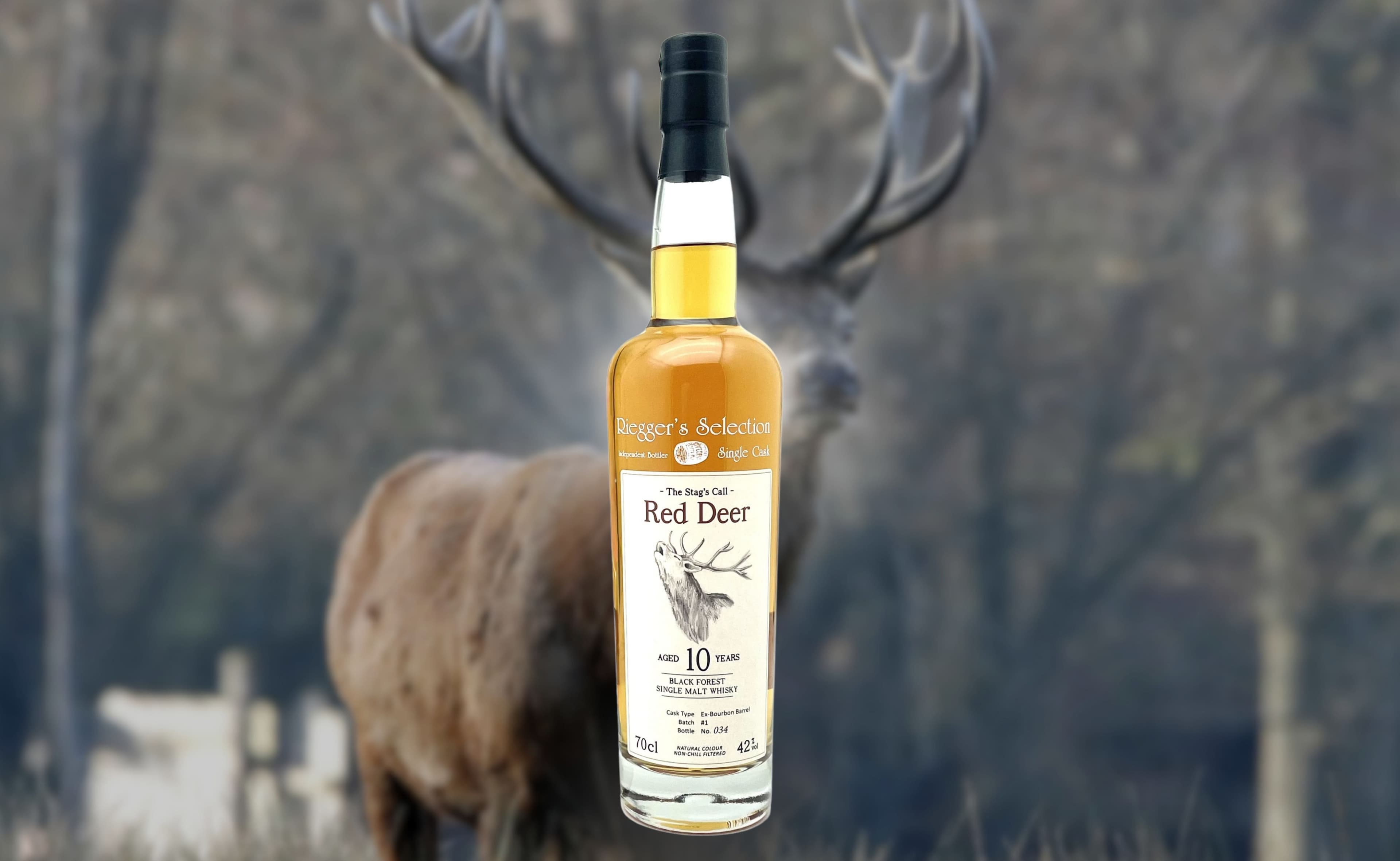 Riegger's Red Deer: Nuevo Single Malt Alemán de 10 Años del Bosque Negro