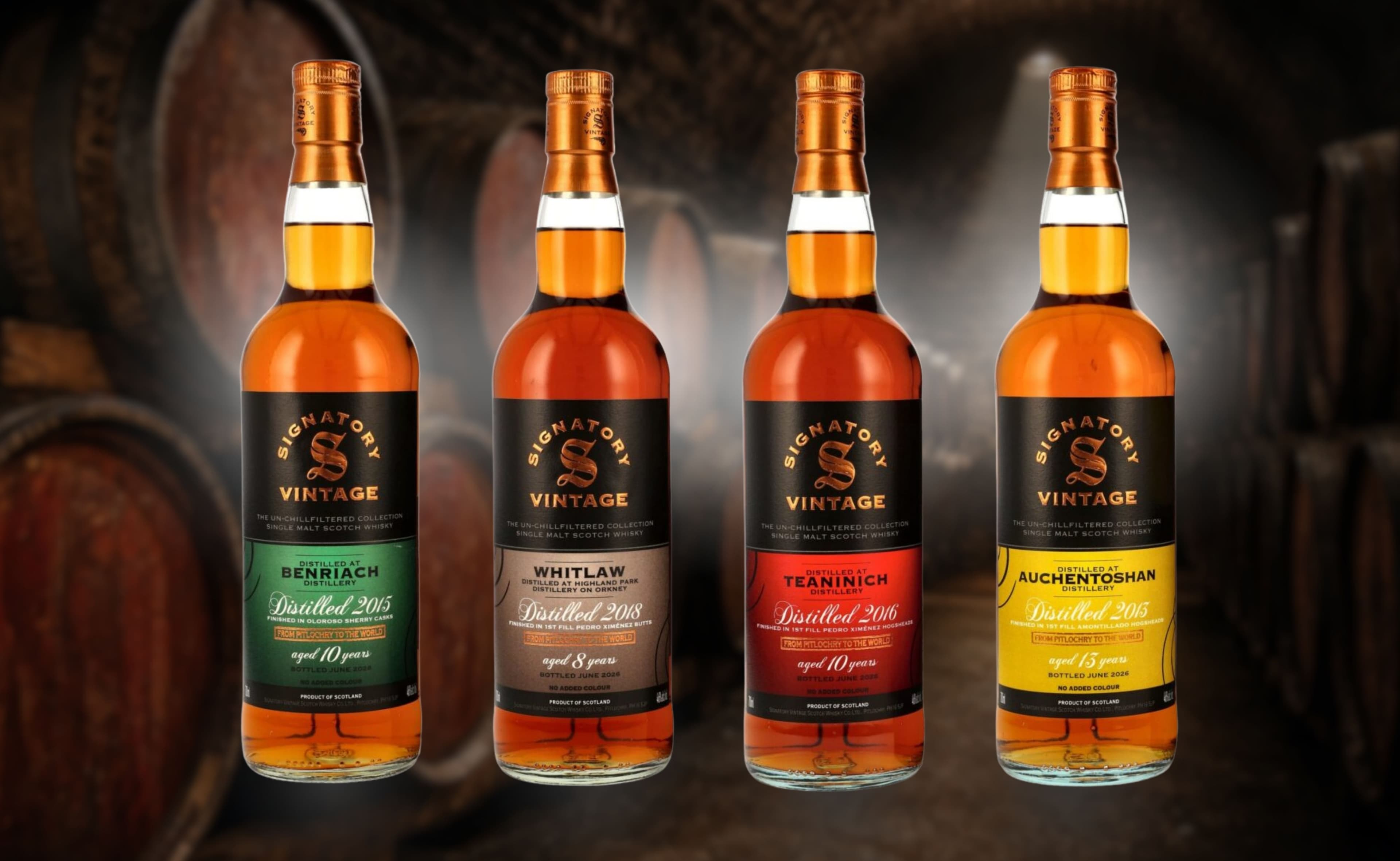 Signatory Un-Chillfiltered, Rare Thompson Bros. Casks e Edizioni Mars